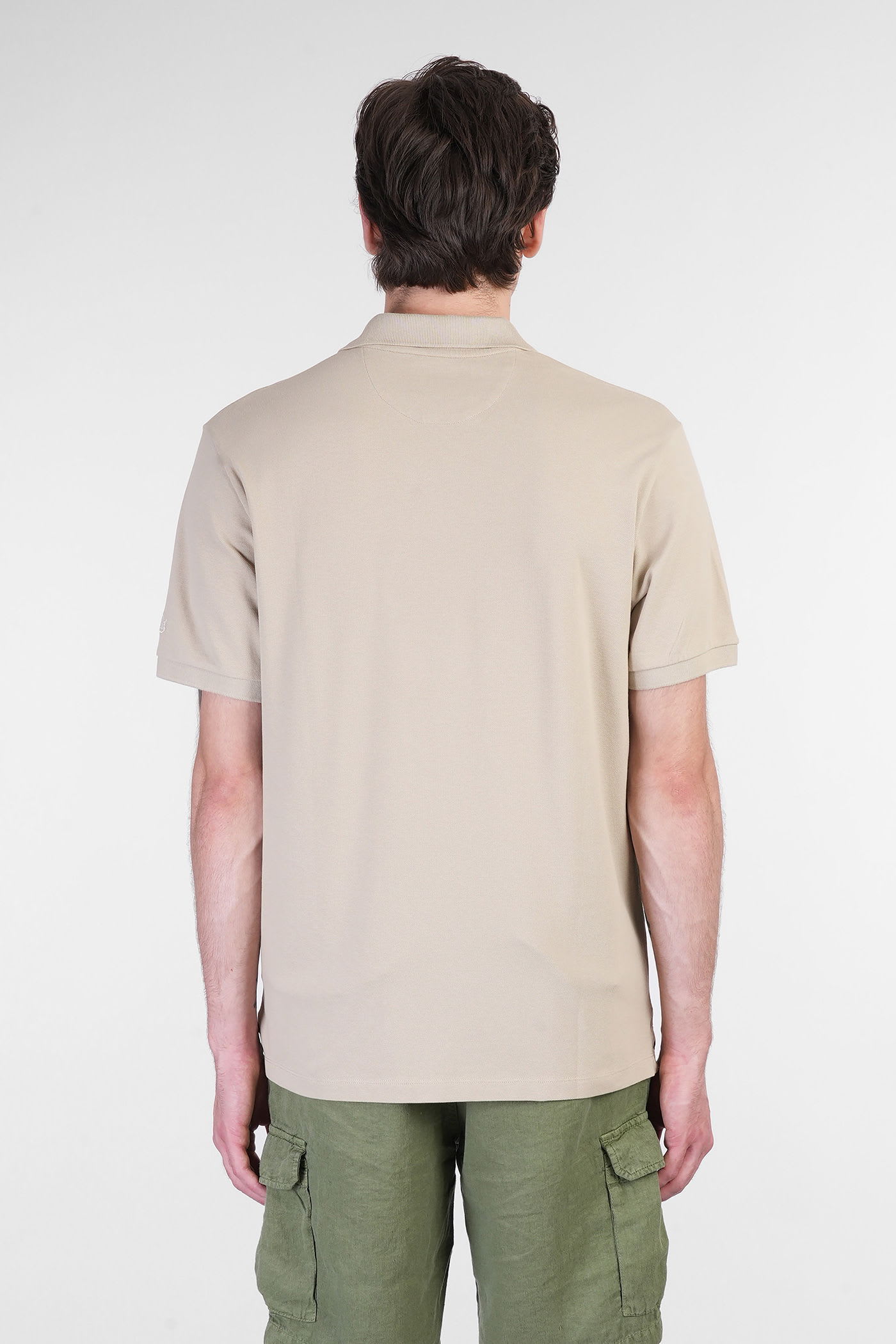 Mc2 Saint Barth Brighton Polo In Taupe Cotton In Brown