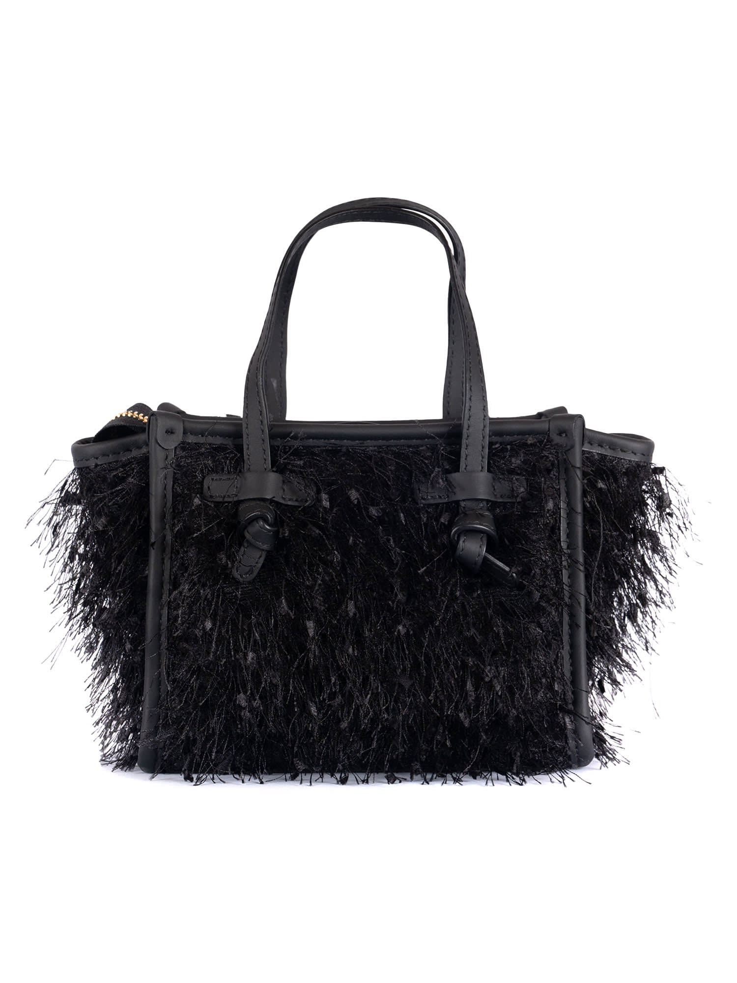 Gianni Chiarini Leather And Fabric Bag