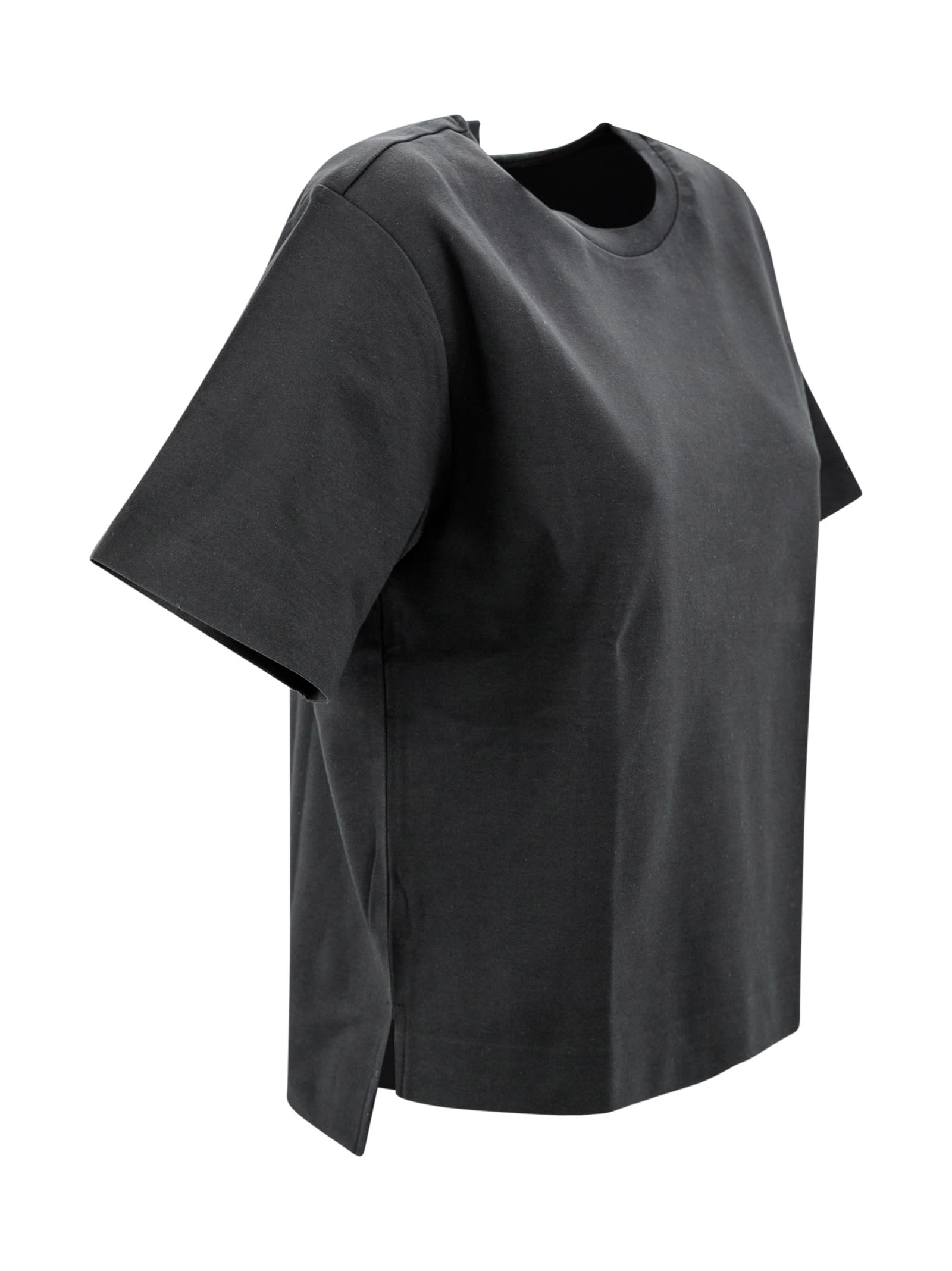Shop Weekend Max Mara Cotton Jersey T-shirt In Black