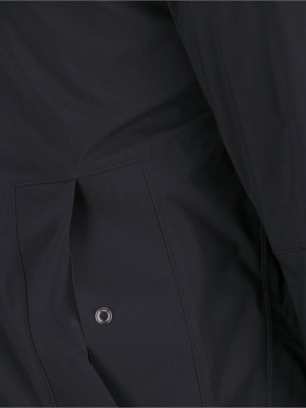 Shop K-way Waterproof Jacket In Black Pure