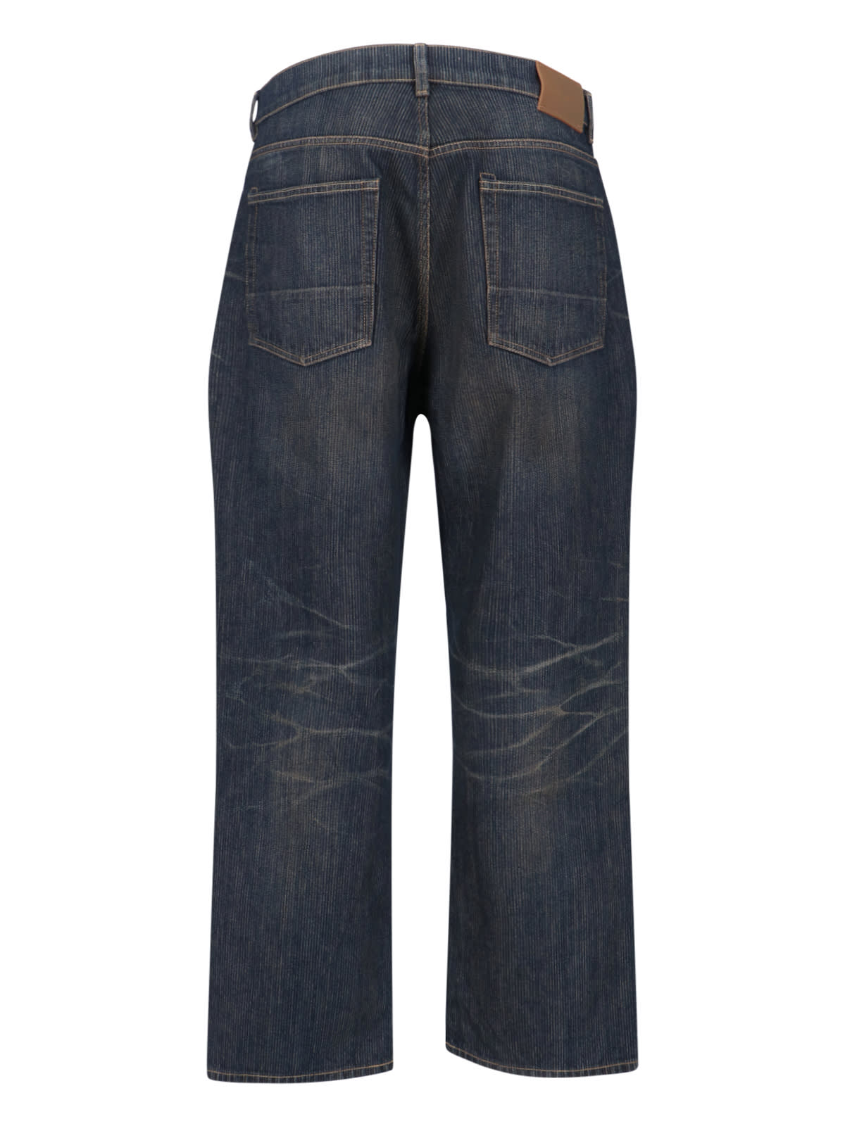 Our Legacy Straight Leg Five-pocket Trousers With Belt Loops In Blue