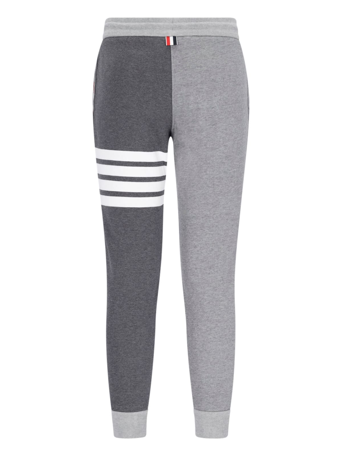 Thom Browne Trousers Block Design Striped Detail In Multi