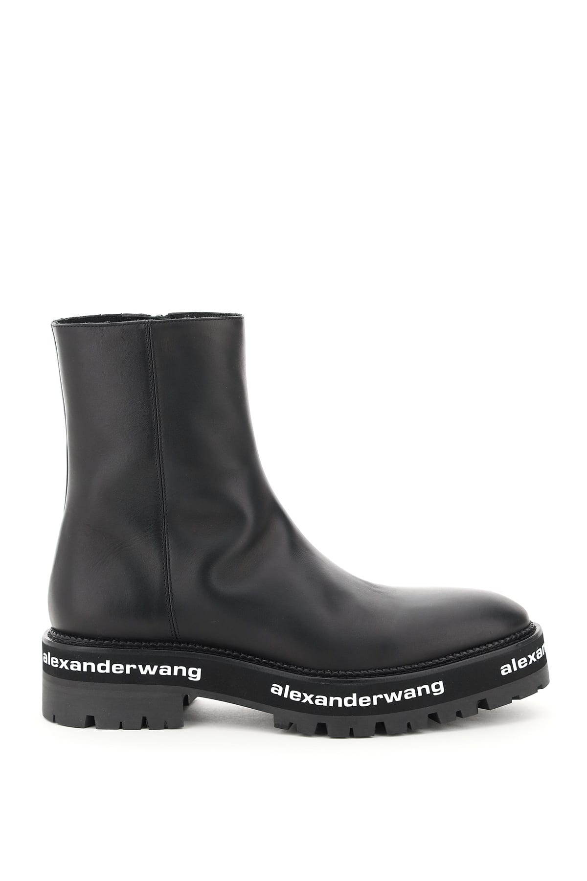 Buy Alexander Wang Sanford Leather Boots online, shop Alexander Wang shoes with free shipping
