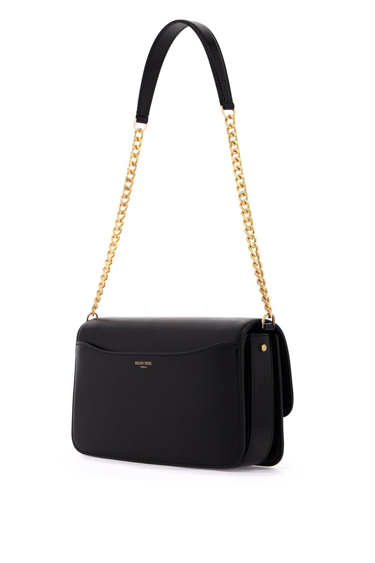 Shop Golden Goose Joy Shoulder Bag In Black (black)