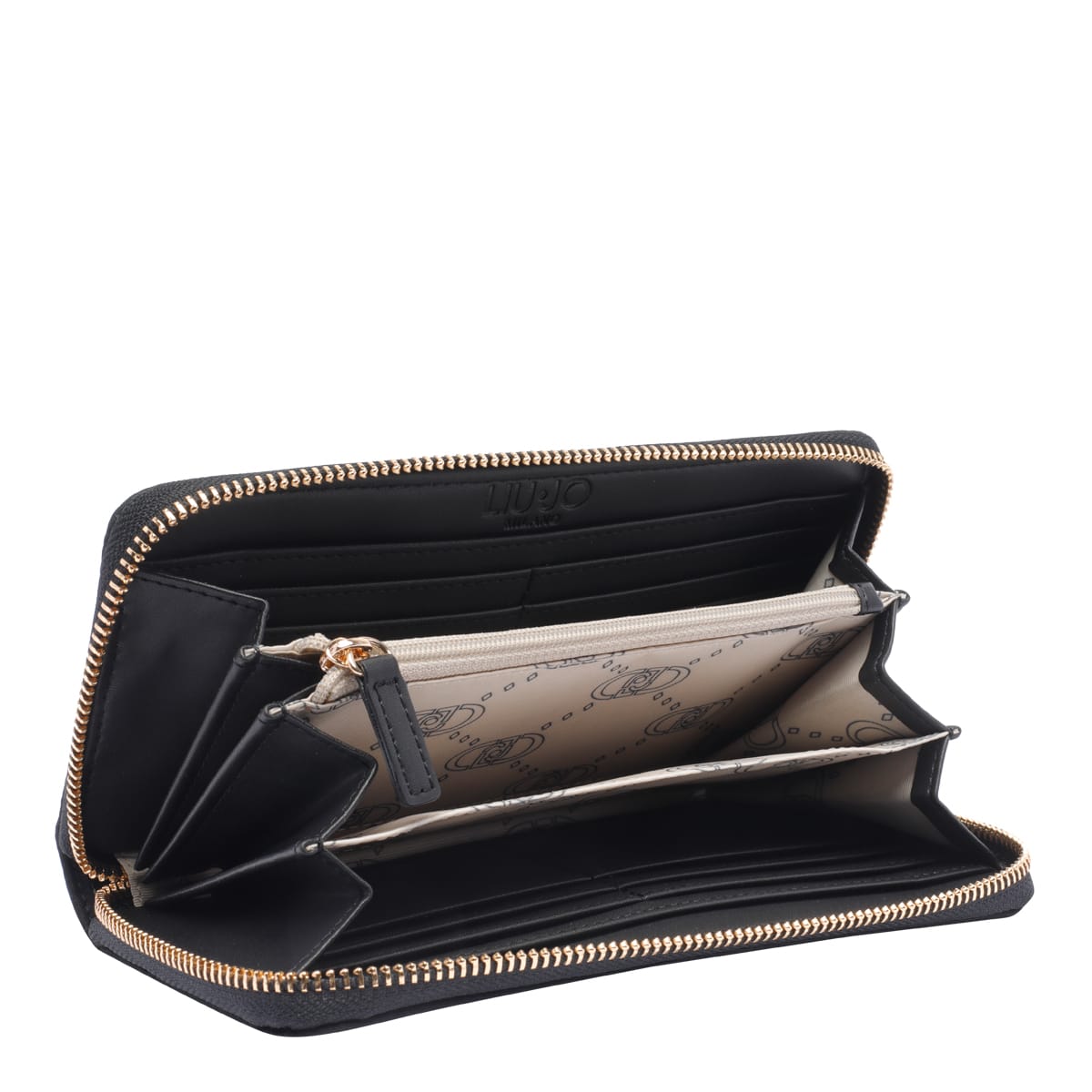 Liu •jo Logo Wallet In Black