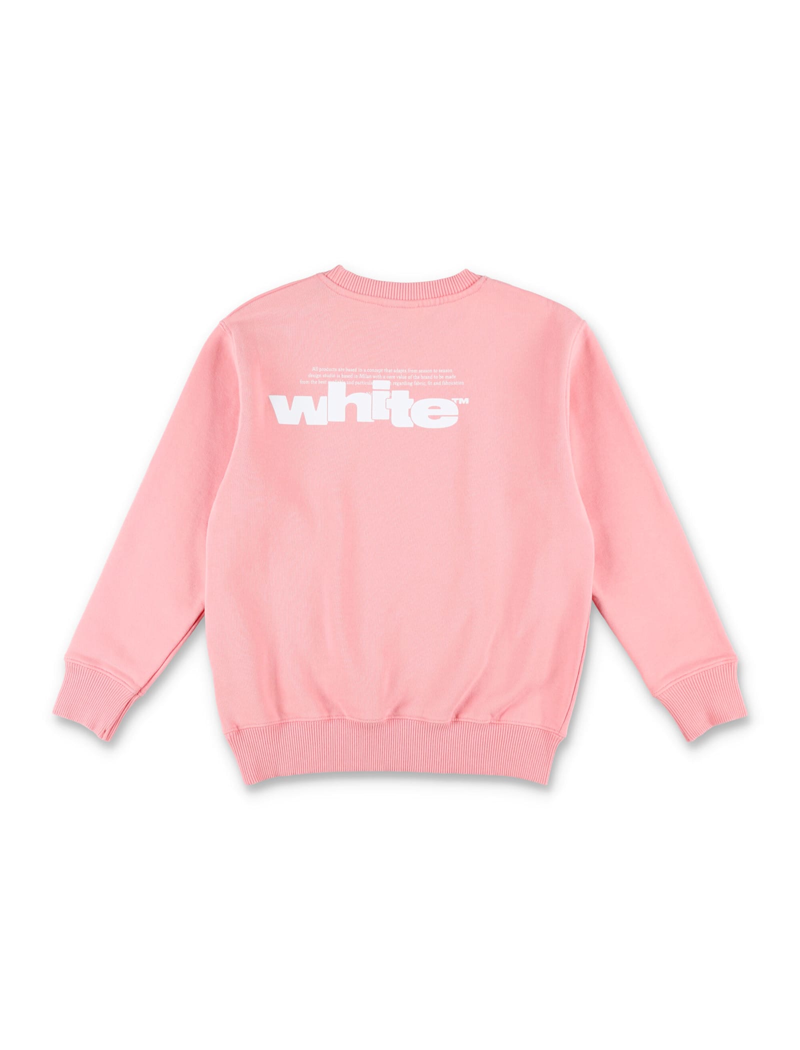 Off-white Kid - Type Graphic Sweatshirt In Pink