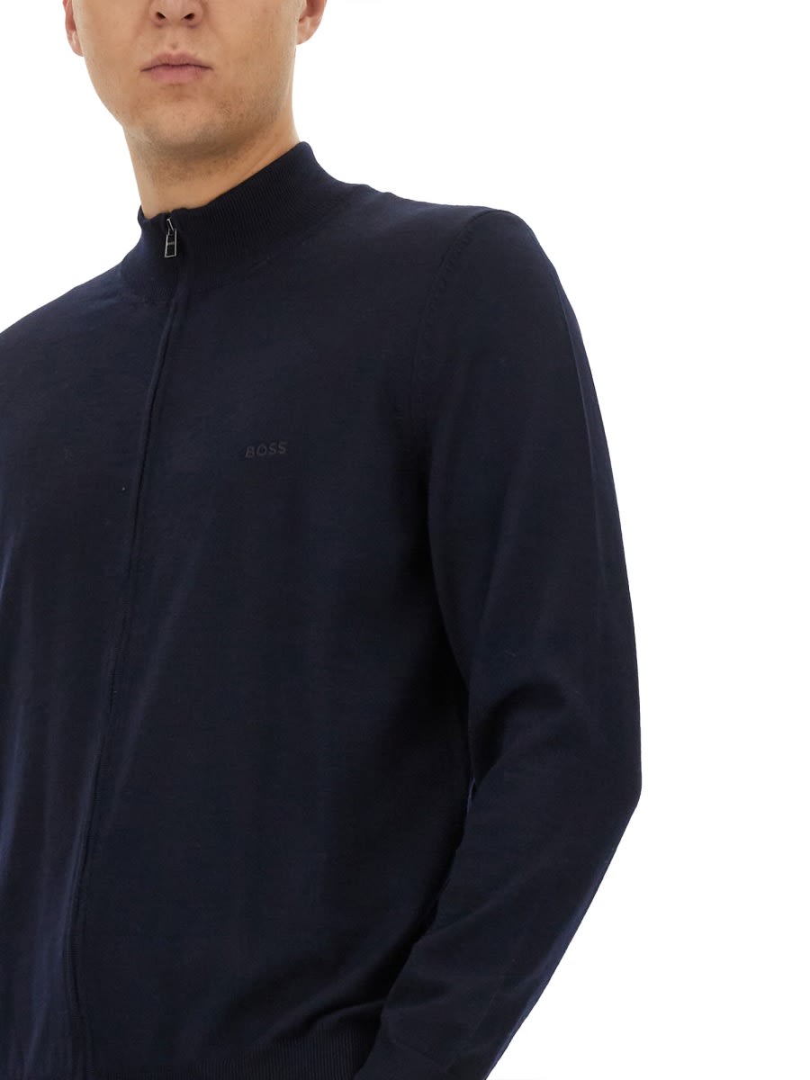 Hugo Boss Cardigan "balonso" In Blue