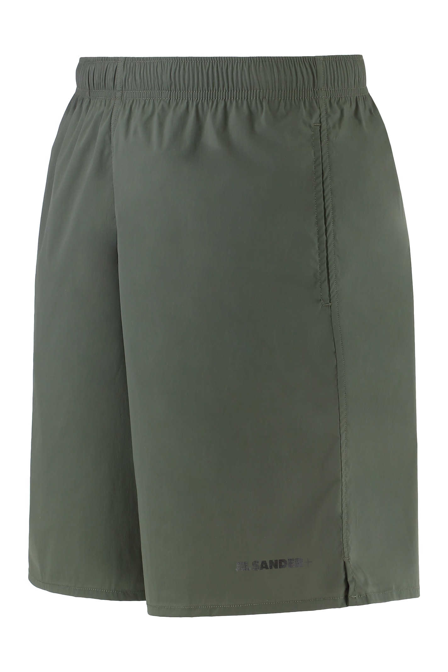 Jil Sander Drawstring-pocket Swim Shorts In Green