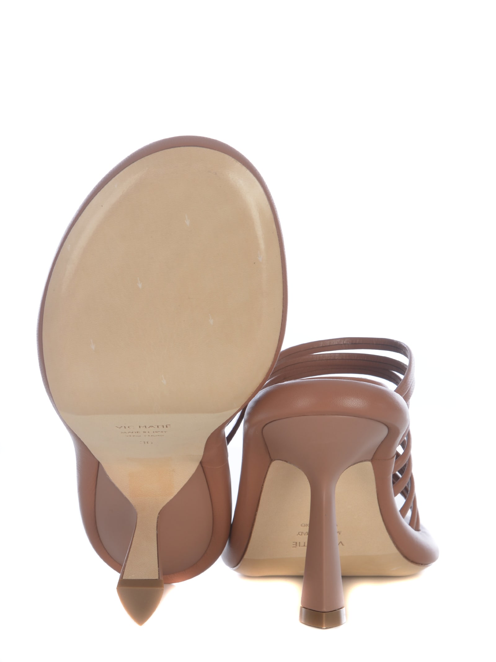 Shop Vic Matie Sandal Vic Matié Dosh Made Of Nappa In Cuoio