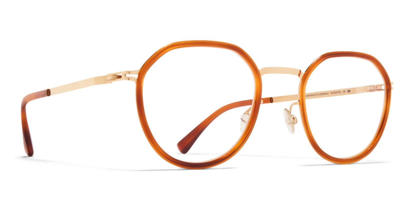 Mykita Justus - A99 Champagne Gold / Soft Havana Rx Glasses In Gold