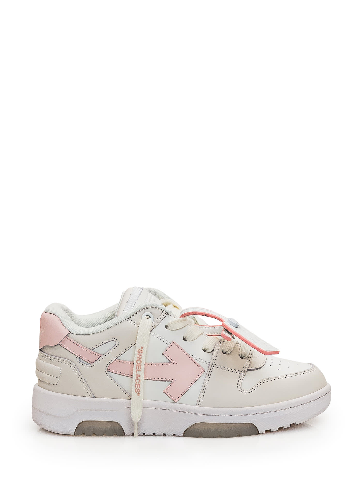 Off-white Kids' Out Of Office Sneaker In White/pink