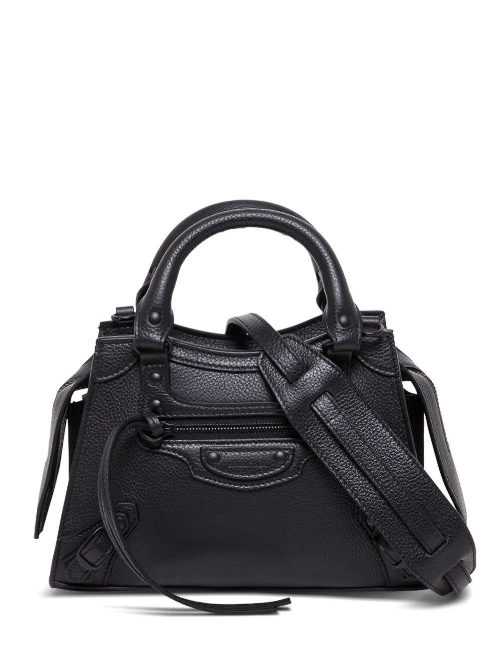 Balenciaga Neo Classic Mini Black Handbag In Black Leather