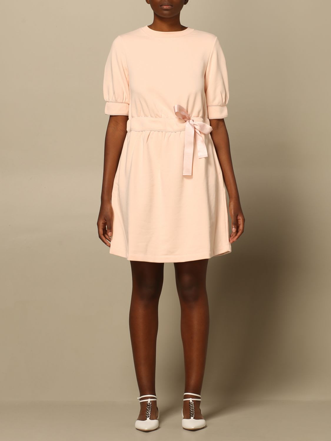 Photo of  Emporio Armani Dress Emporio Armani Short Dress In Cotton Blend- shop Emporio Armani Dresses online sales