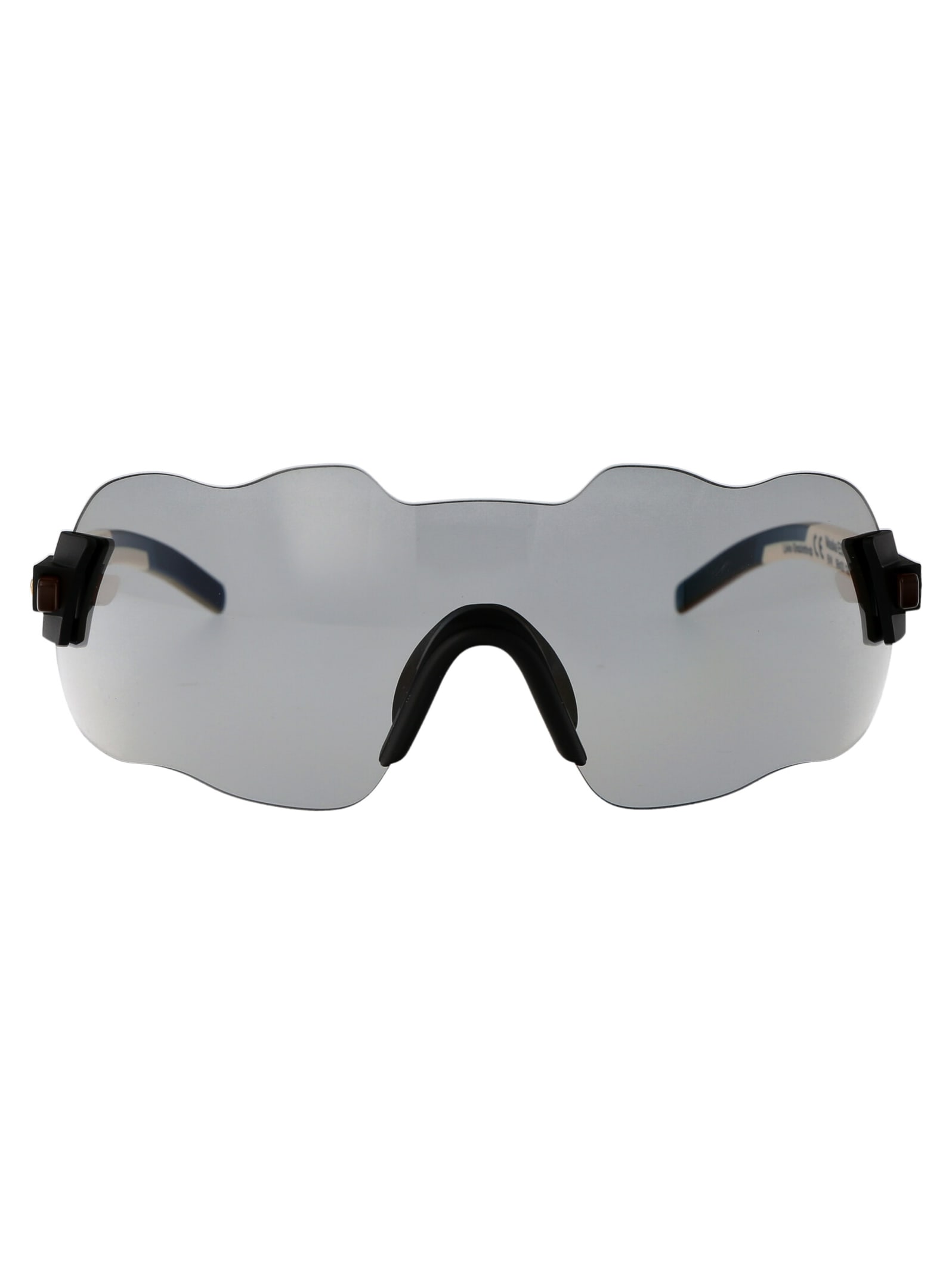 Shop Kuboraum Maske E50 Sunglasses In Bw Grey