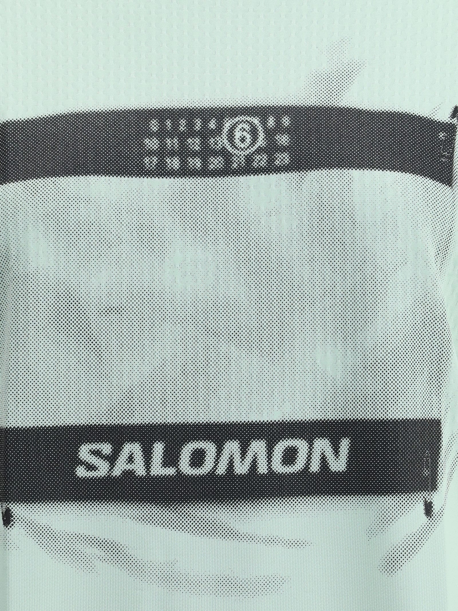 Mm6 Maison Margiela Blue Salomon Edition Abstract Print Sport Top