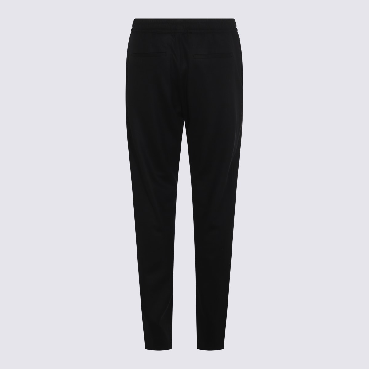 Canali Drawstring-waist Trousers In Black