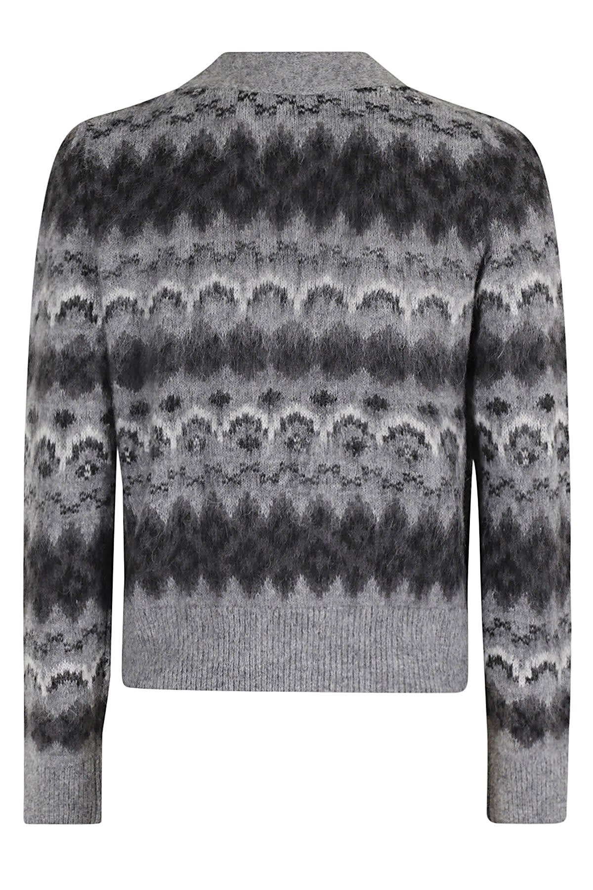 Shop Vince Fair Isle Cardigan In Hgc