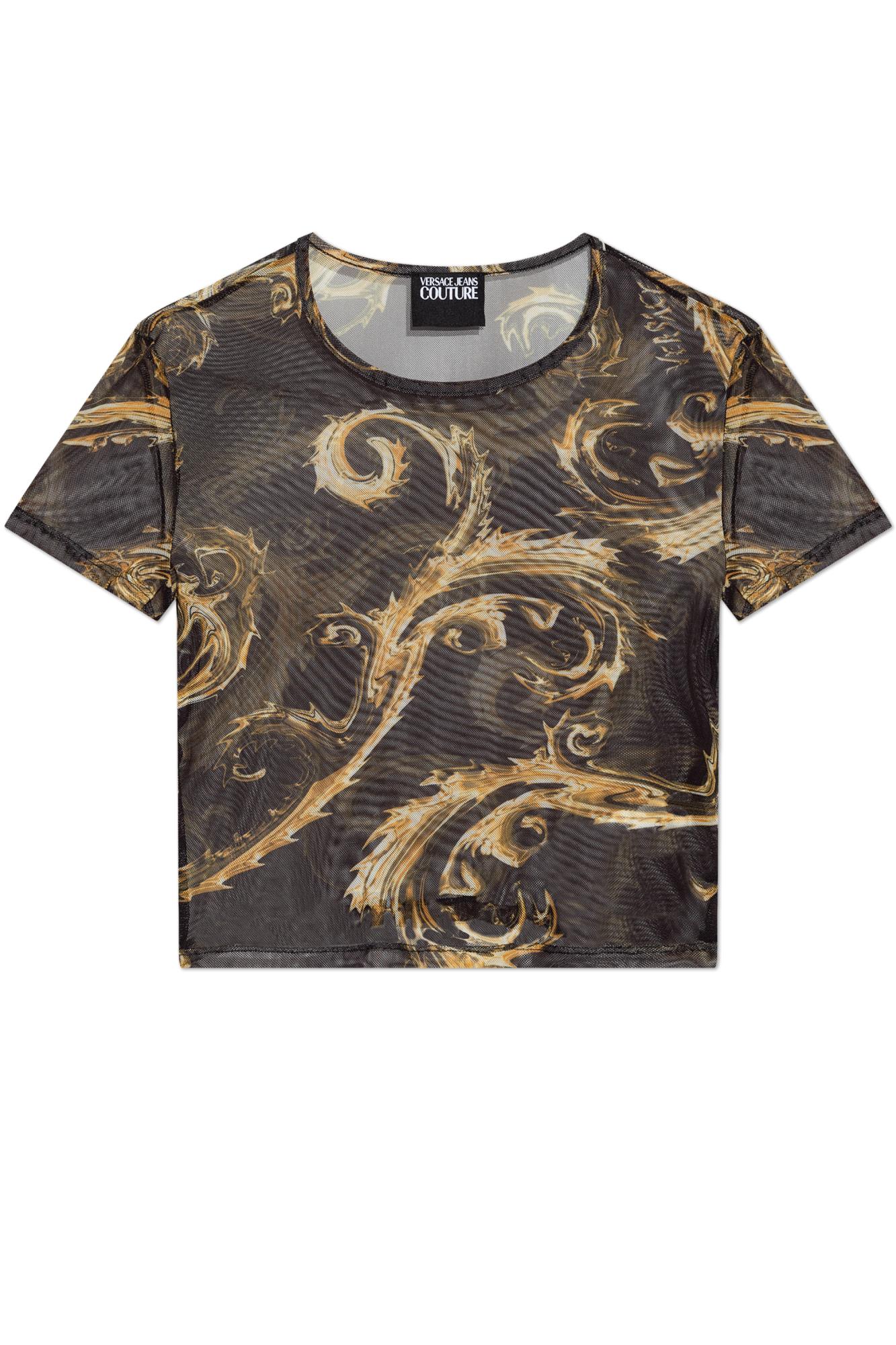 Versace Jeans Couture Top In Black