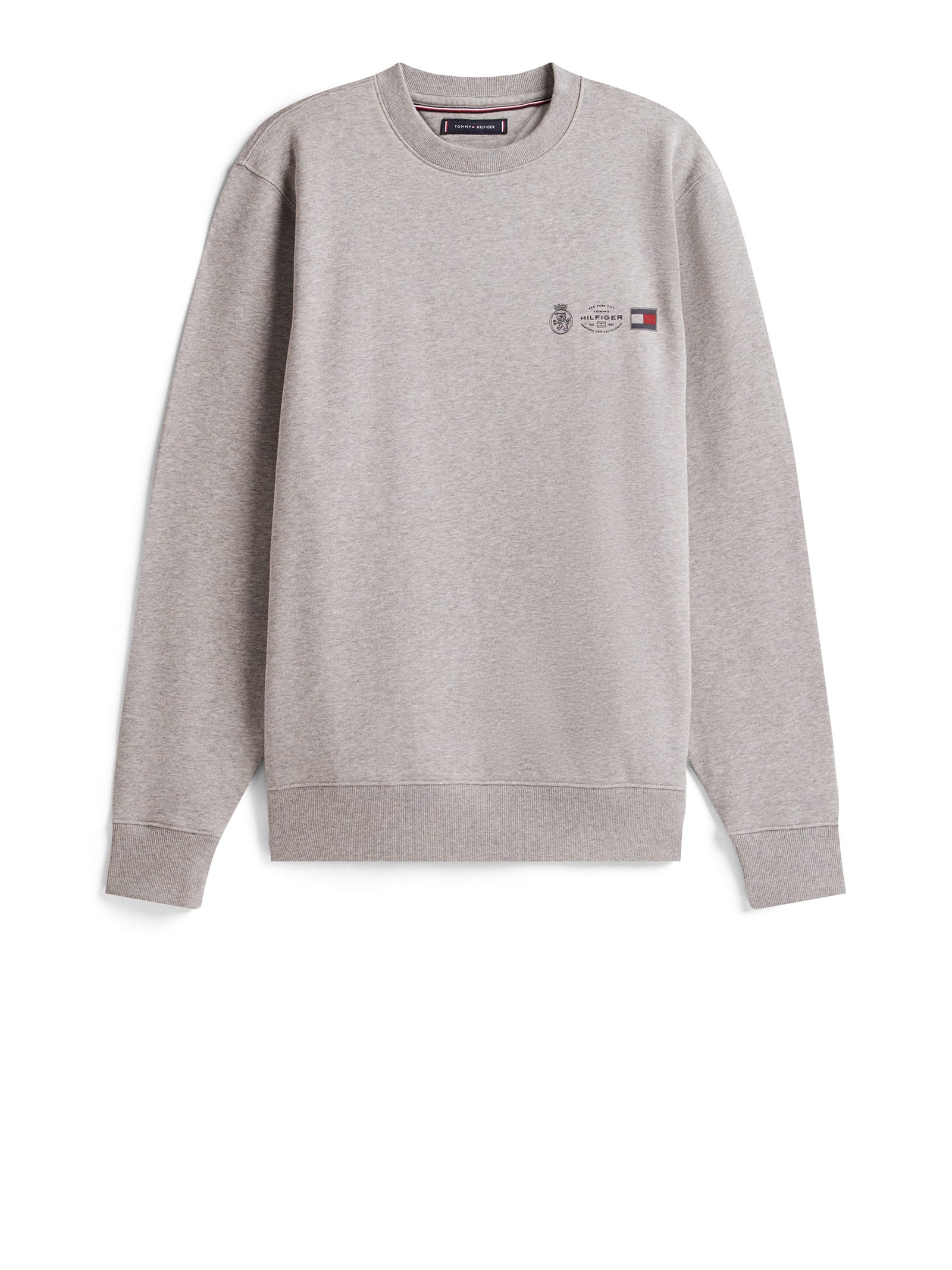 Tommy Hilfiger Logo Graphic Sweatshirt In Gray
