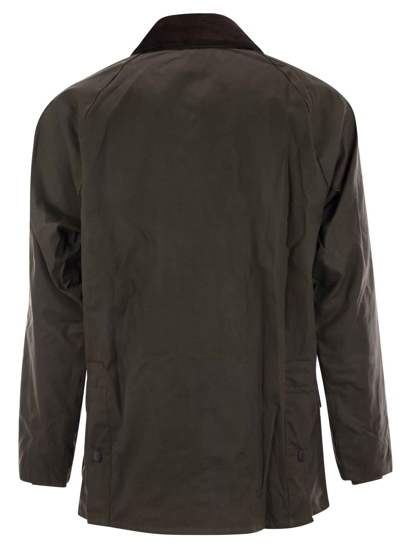 Barbour Beaufort Long Sleeved Snapped Jacket In Brown