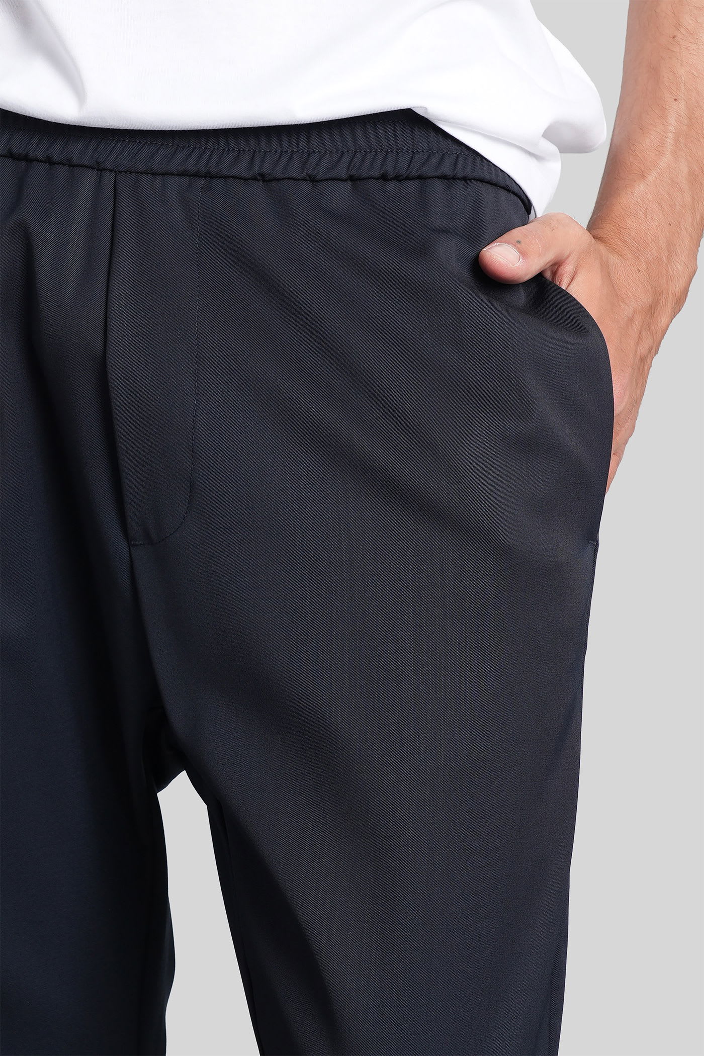 Barena Venezia Riobarbo Pants In Blue Wool In Blue