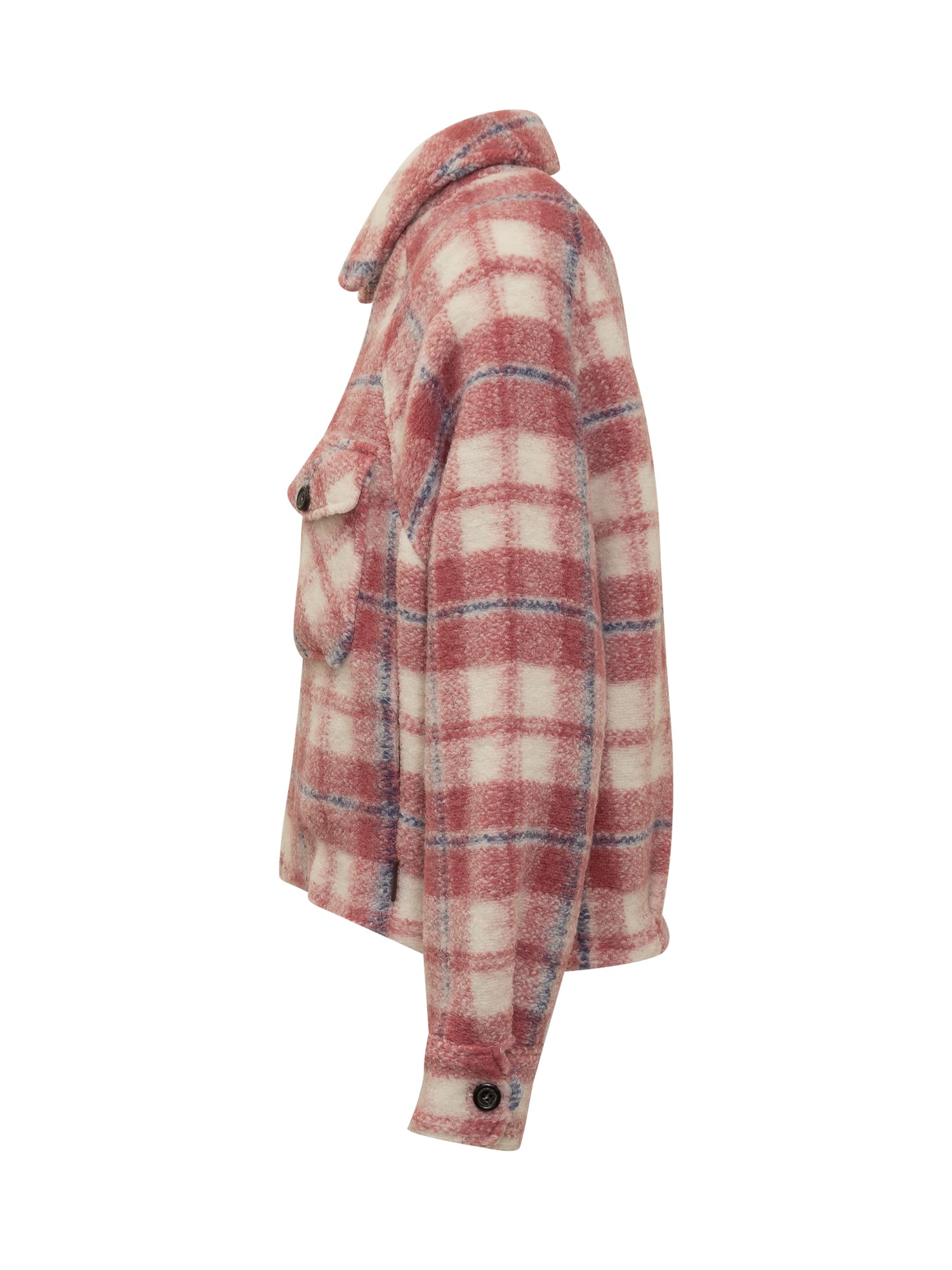 Shop Woolrich Gentry Jacket In Dry Rose Check