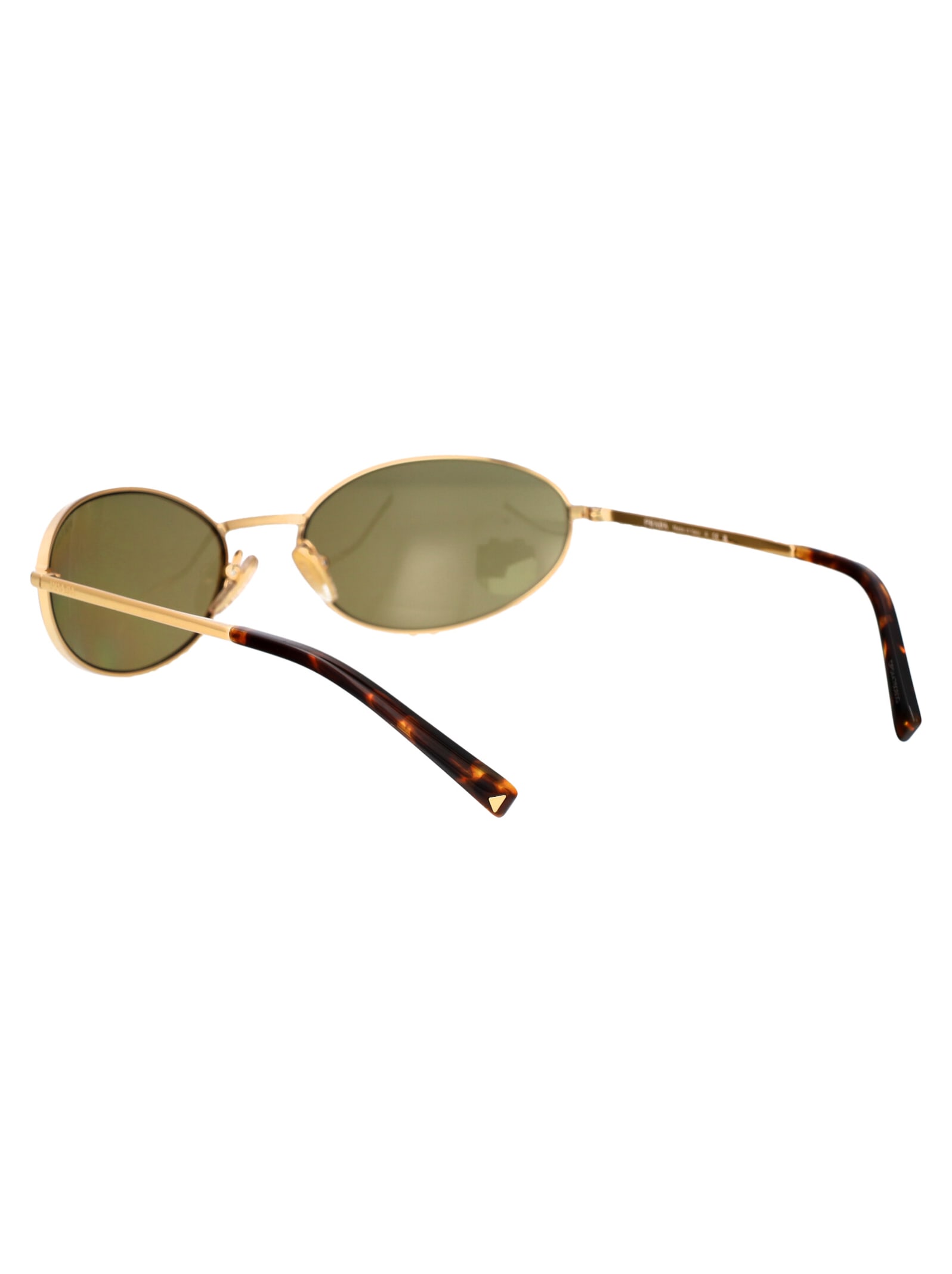 Shop Prada 0pr A59s Sunglasses In 5ak70g Gold