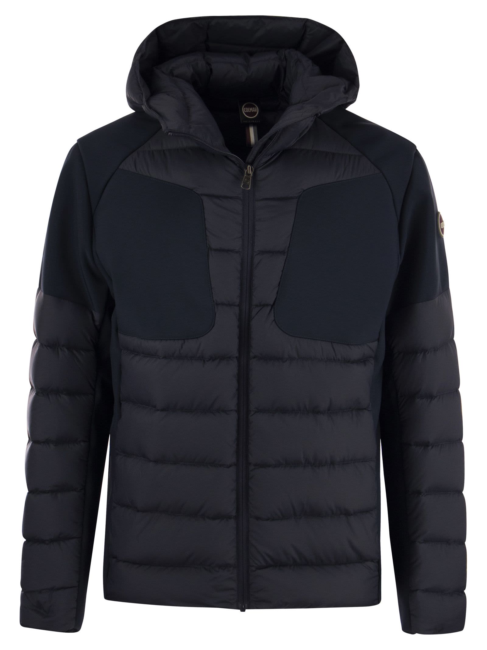 COLMAR NEW WARRIOR - HOODED DOWN JACKET IN DOUBLE FABRIC