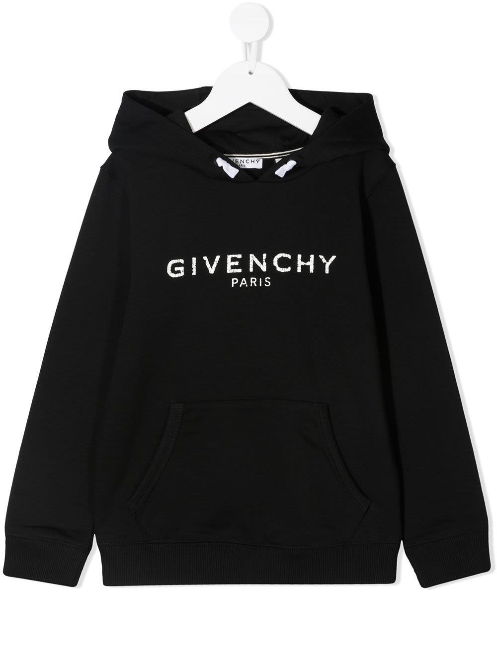 Givenchy Jersey Hoodiet With Logo Print