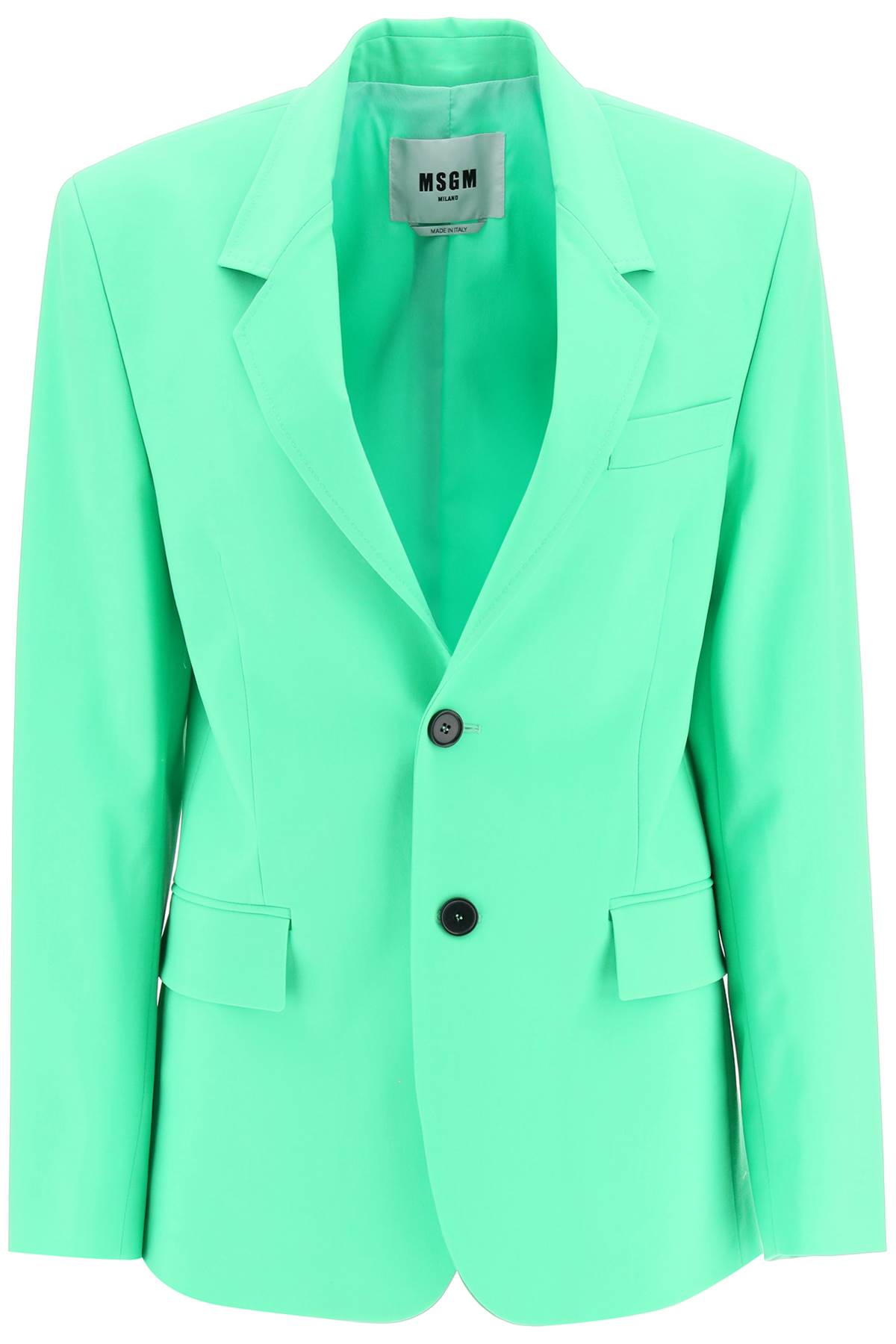 MSGM STRETCH WOOL TWO-BUTTON BLAZER