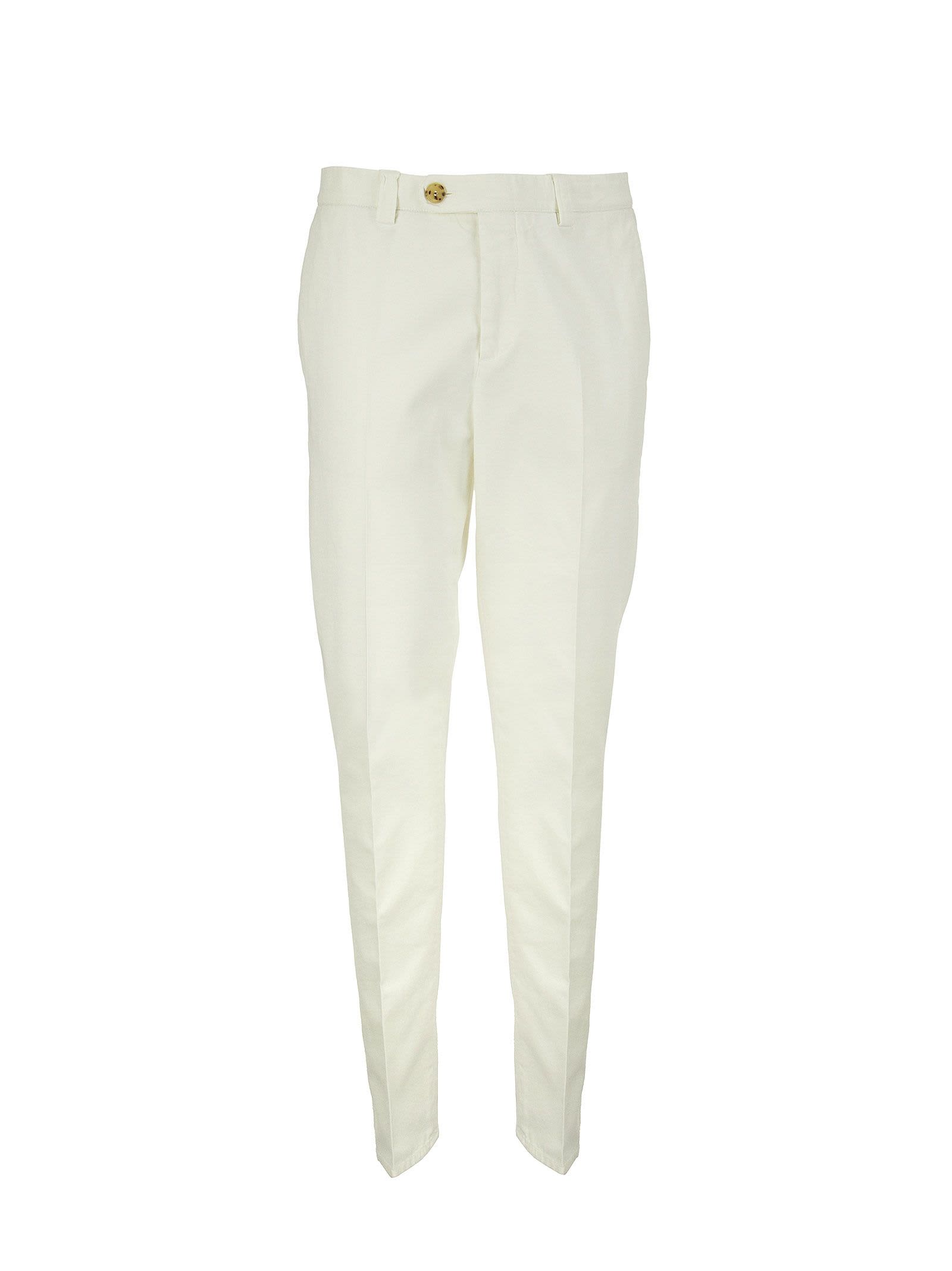 Brunello Cucinelli Italian Fit Trousers In American Pima Comfort Cotton Gabardine