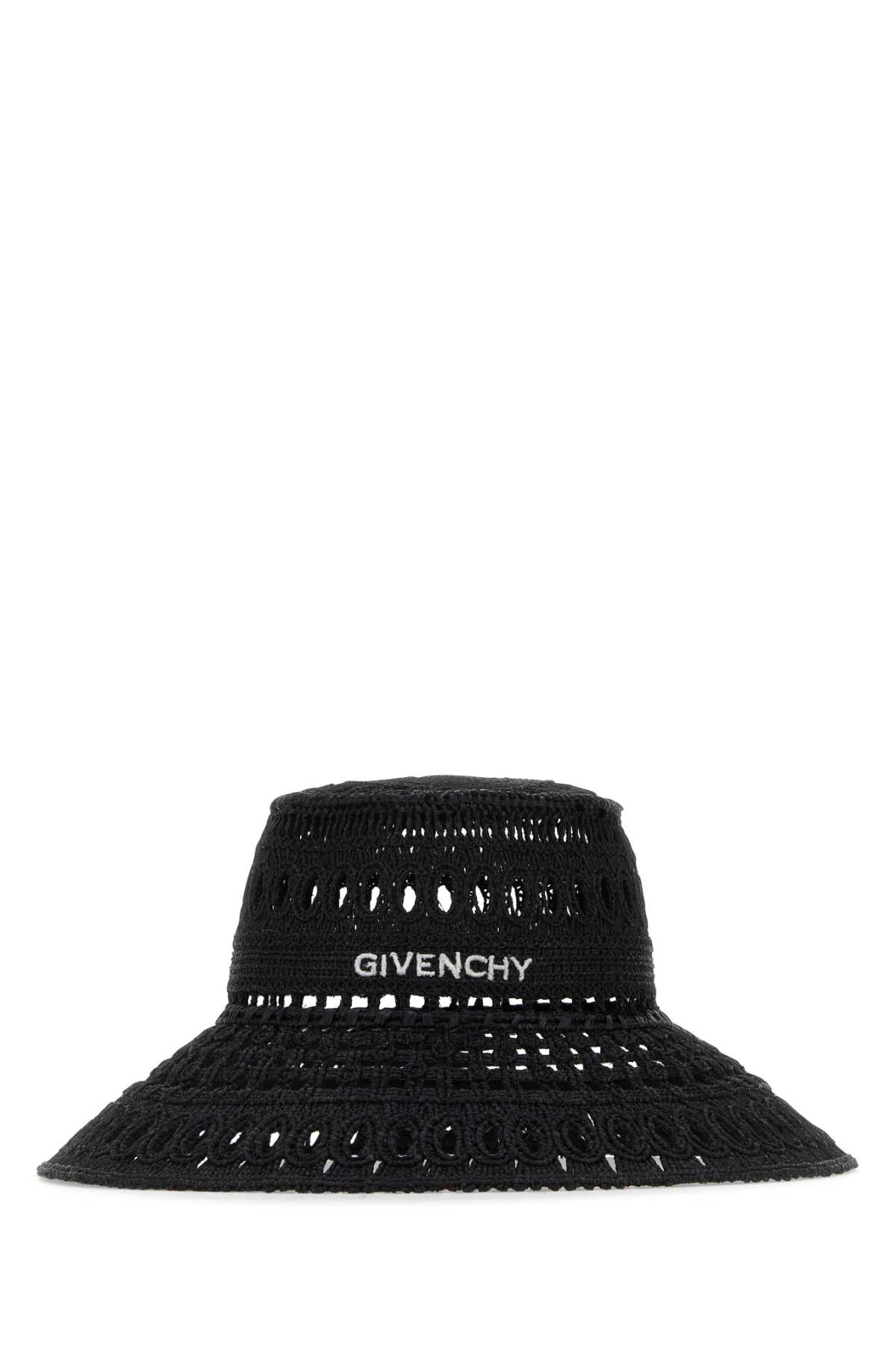 Shop Givenchy Black Raffia Hat