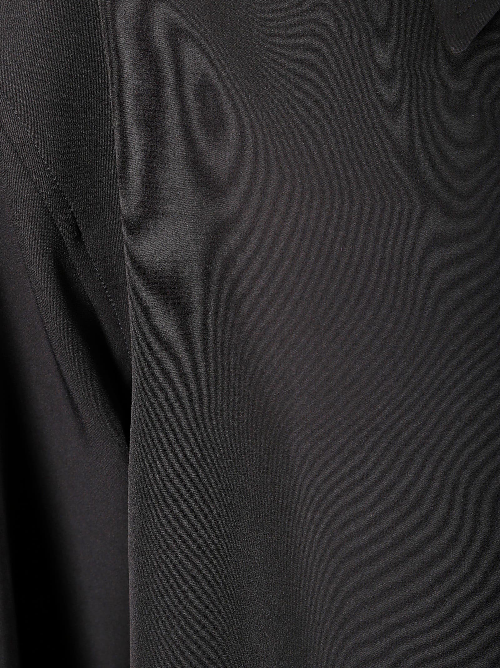 The Latest Black Long-sleeved Shirt With Classic Collar In Black