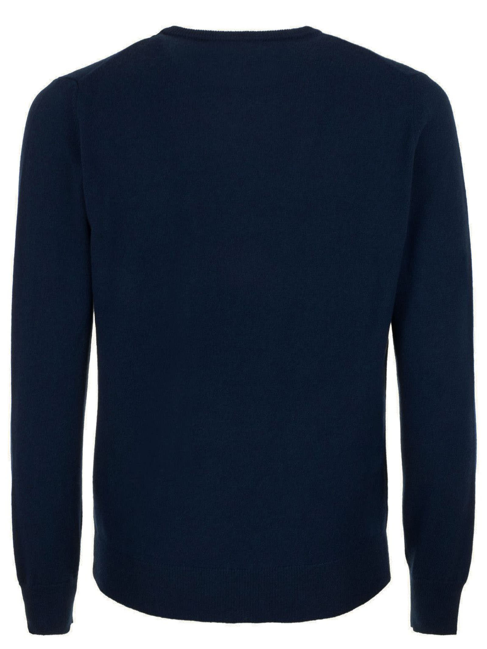 Shop Kangra Blue Wool And Cashmere Sweater