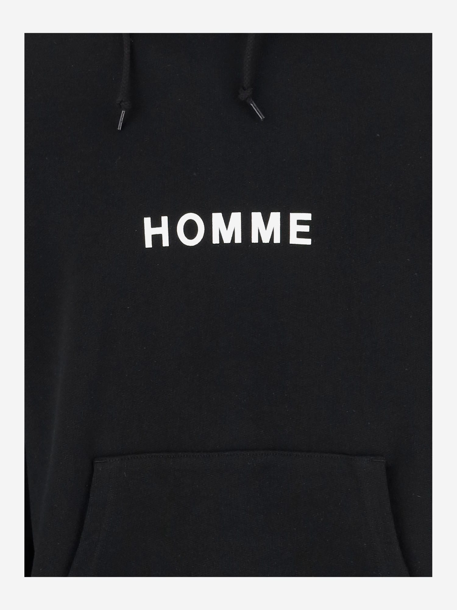 Shop Comme Des Garçons Cotton Sweatshirt With Logo In Black