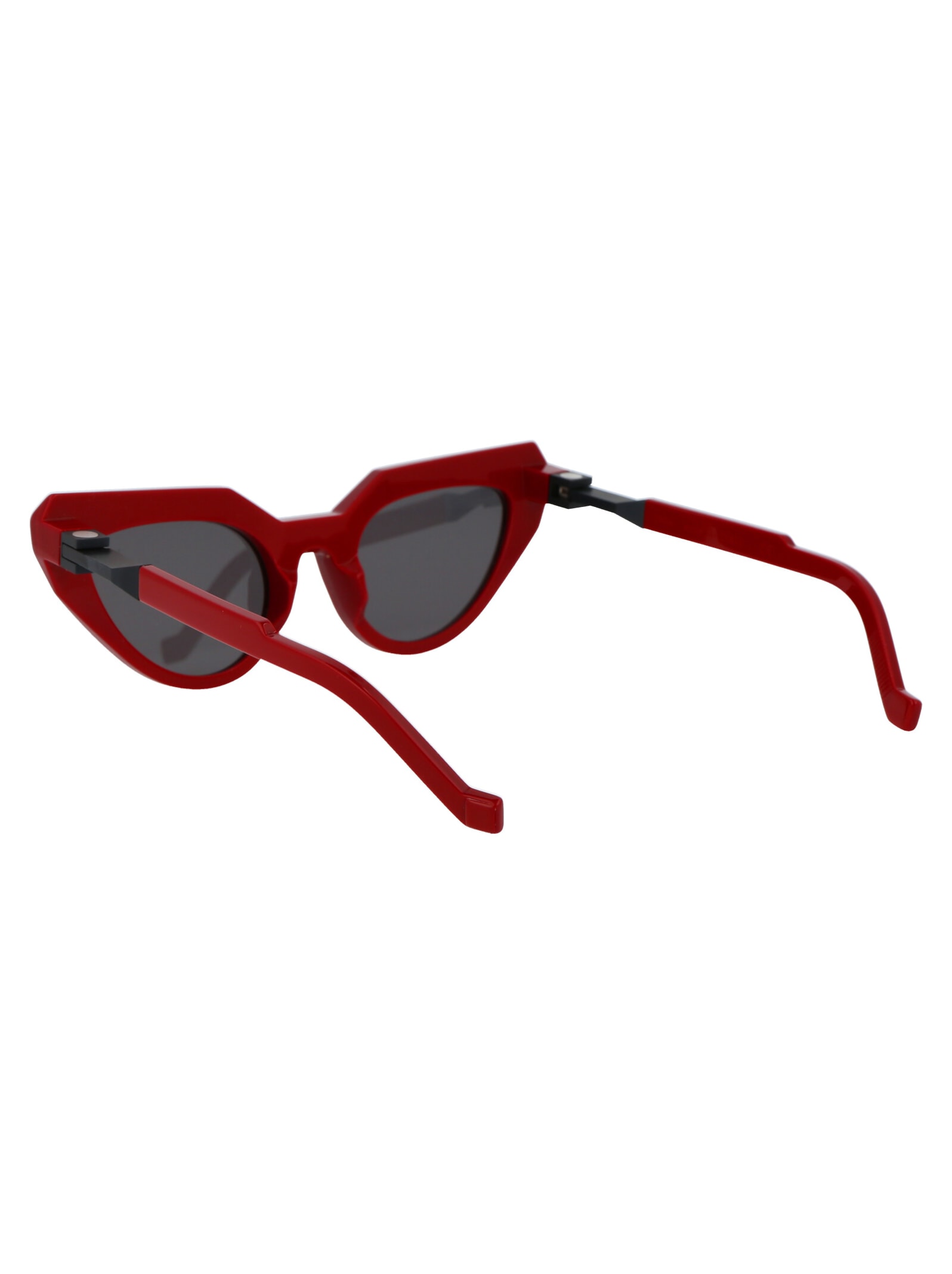 Shop Vava Bl0028 Sunglasses In Red|black Flex Hinges|black Lenses
