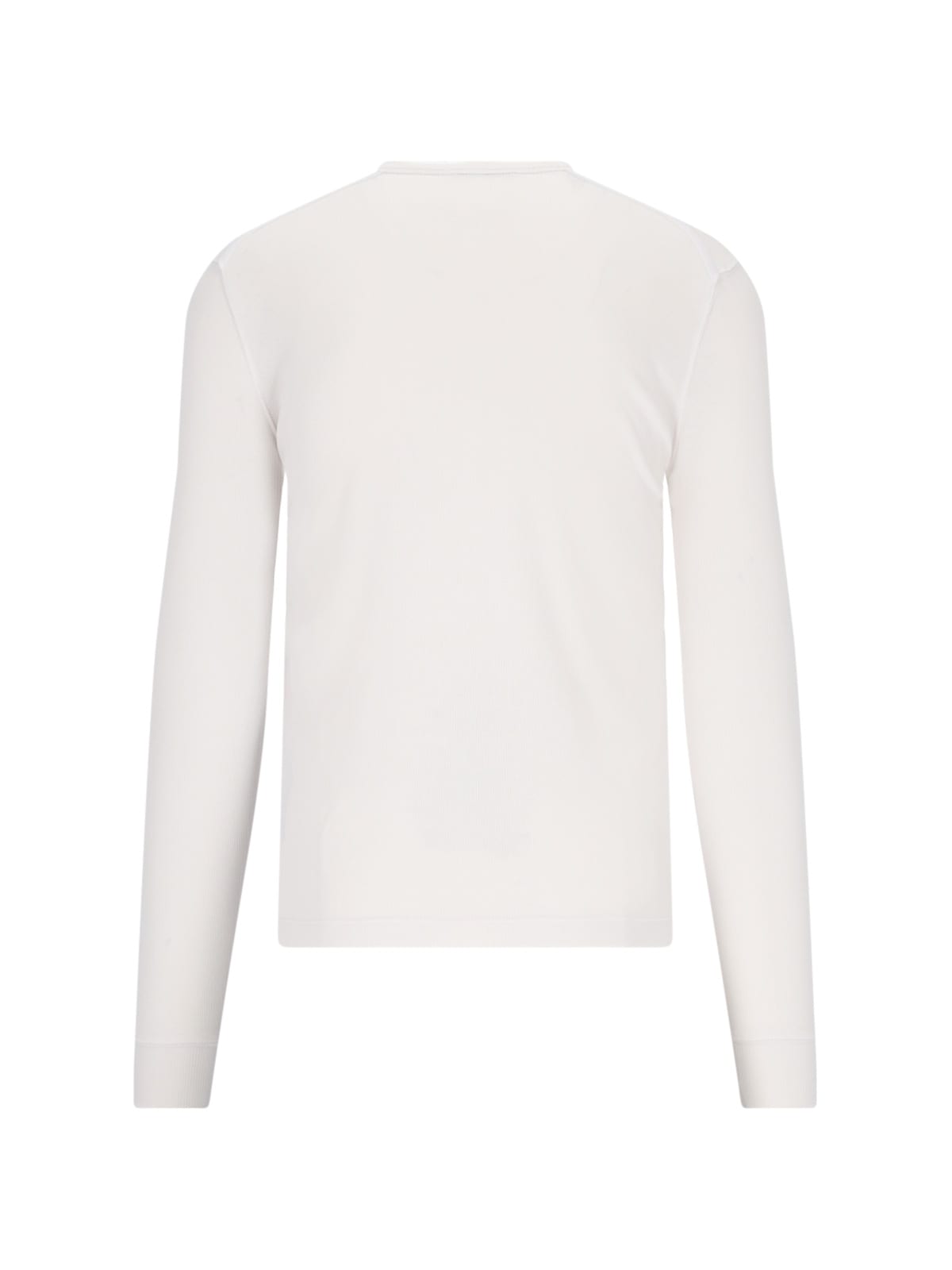 Shop Tom Ford Henley T-shirt In Crema