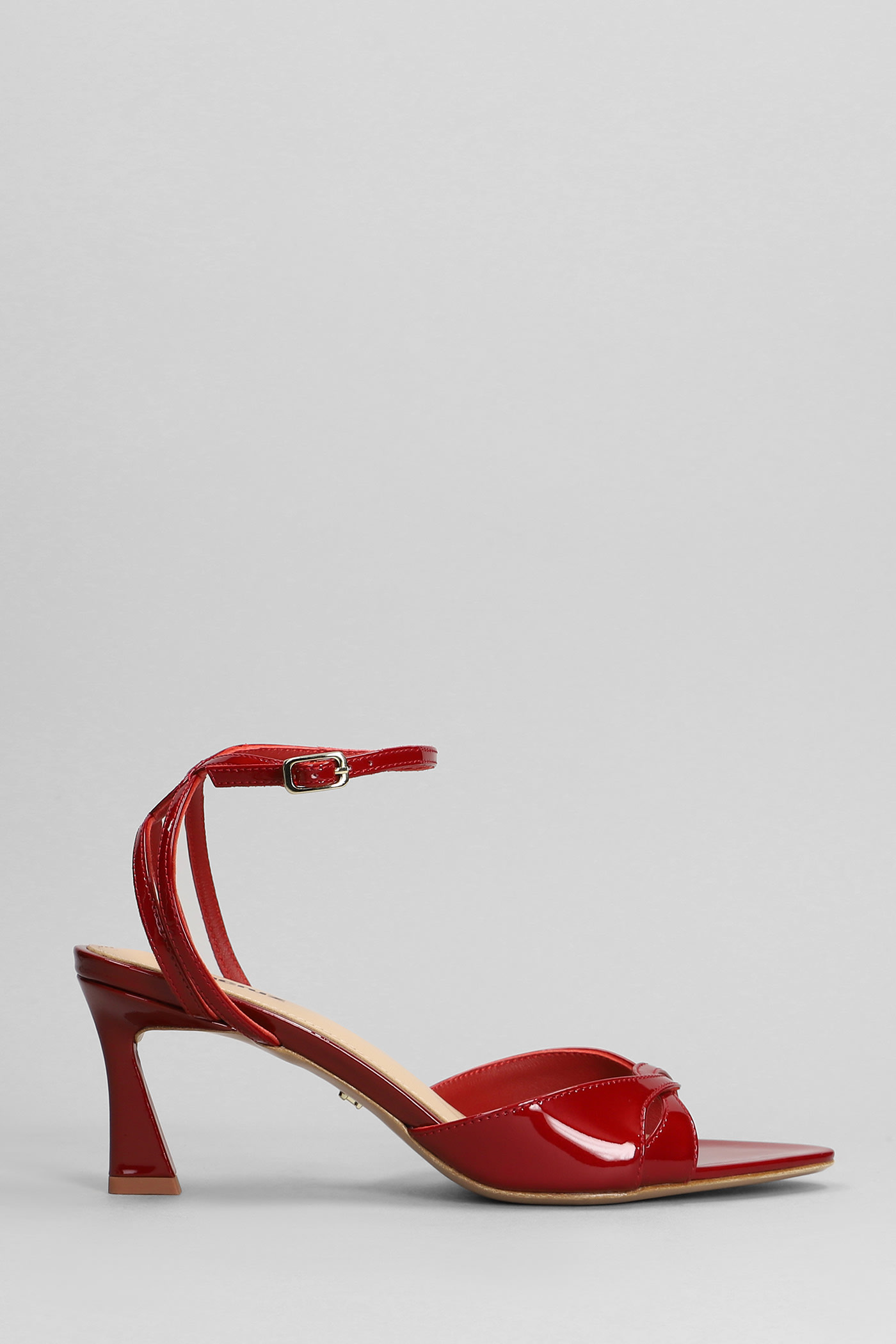 Bianca 65 Sandals In Red Patent Leather