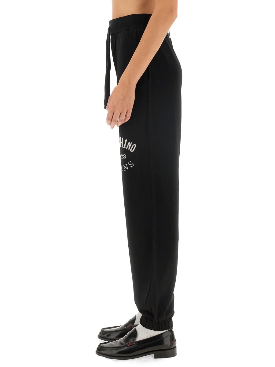 Shop M05ch1n0 Jeans Jogging Pants With Logo In Black