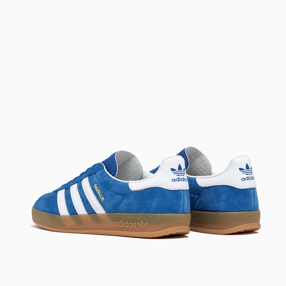 Adidas Originals Striped Suede Low Top Sneakers In Blue