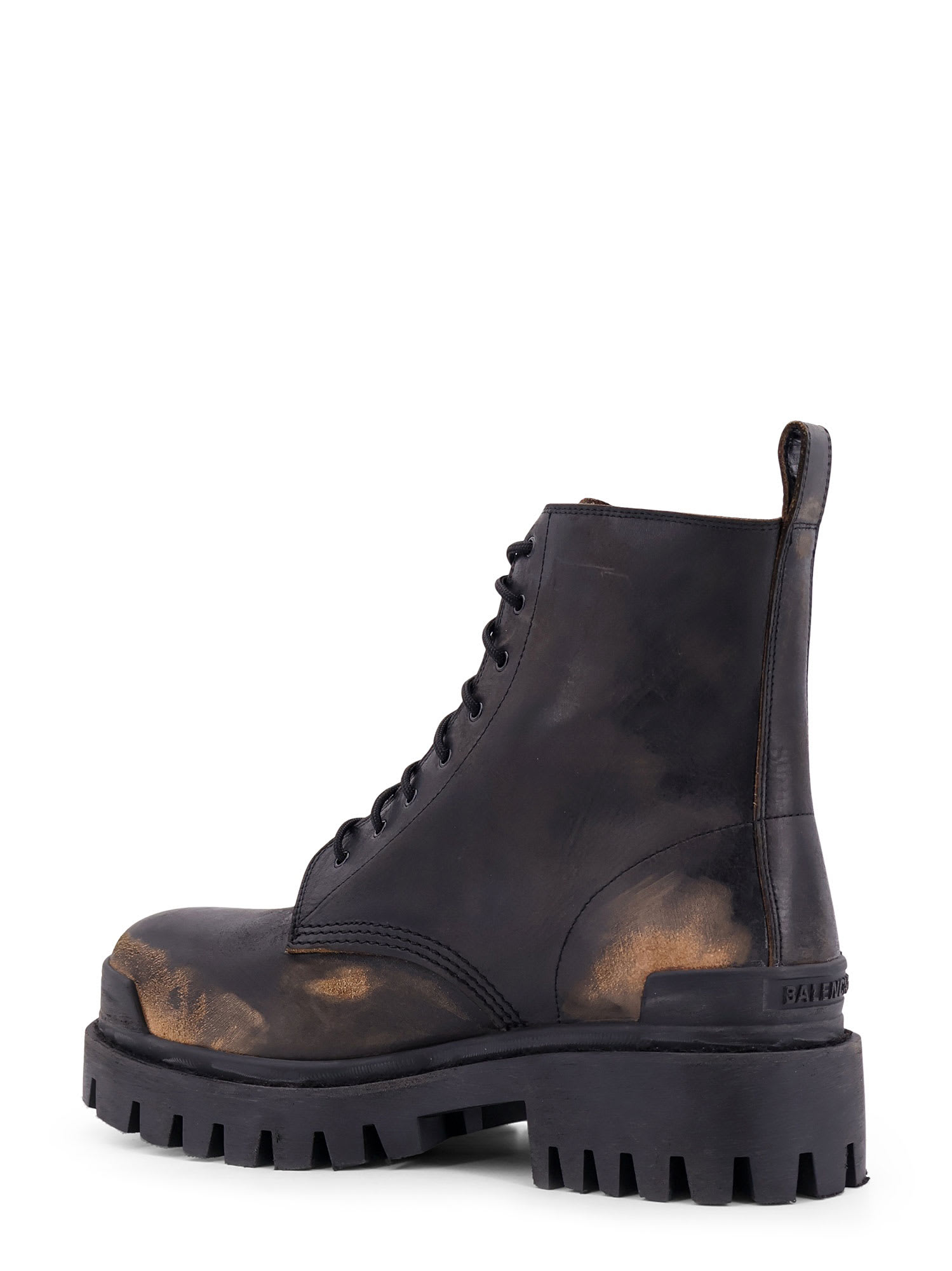 Shop Balenciaga Strike Bootie L20 Boots In Brown