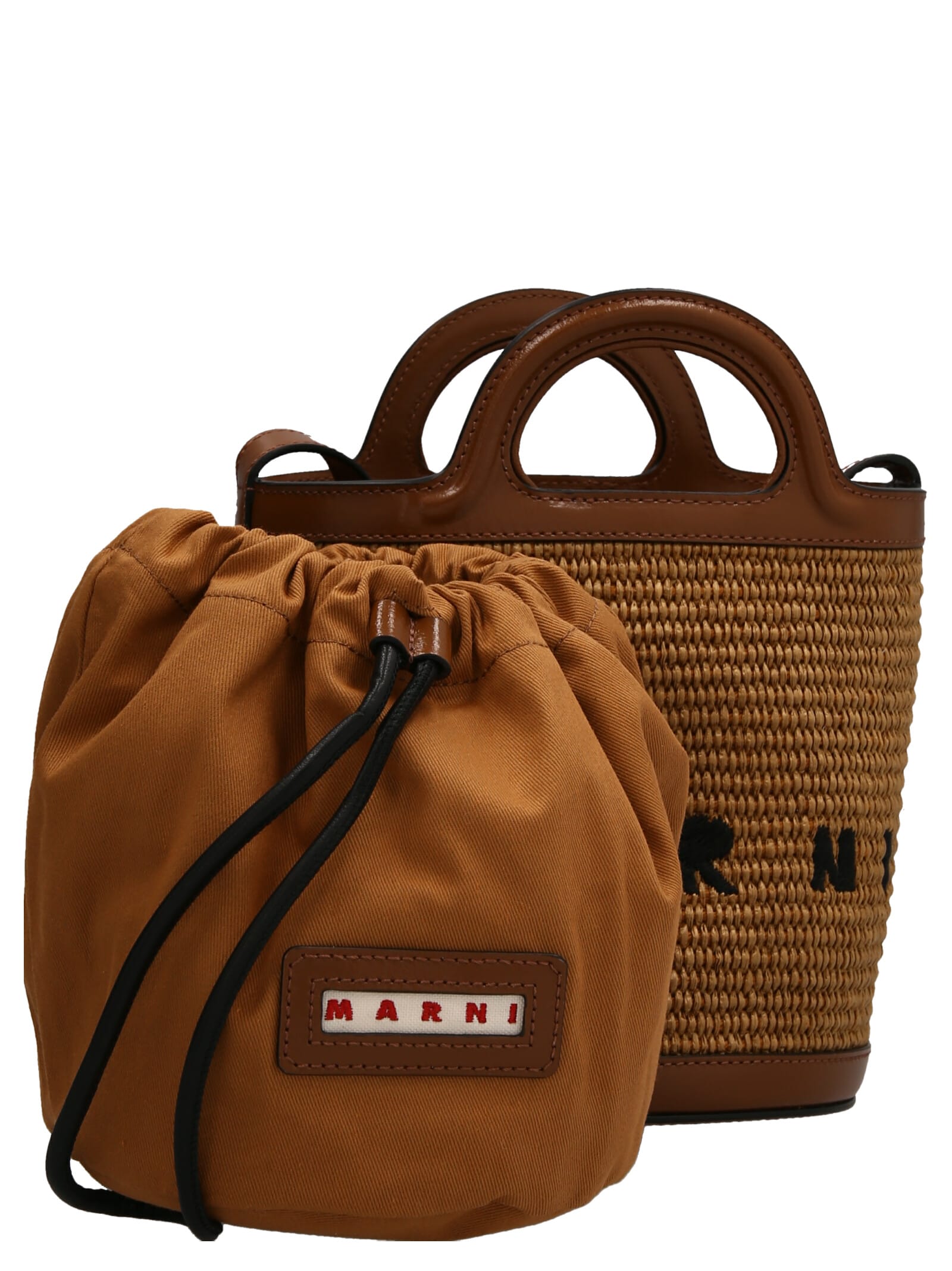 Shop Marni Tropicalia Mini Crossbody Bag In Beige