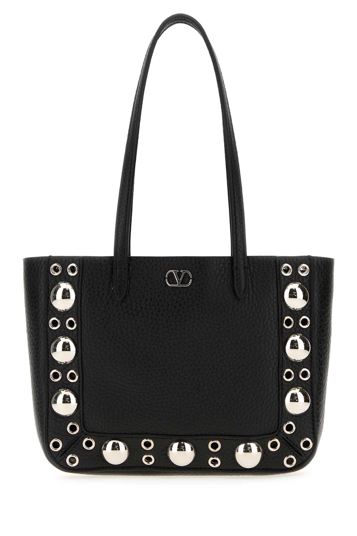 Valentino Black Nellcote Mini Tote In Black