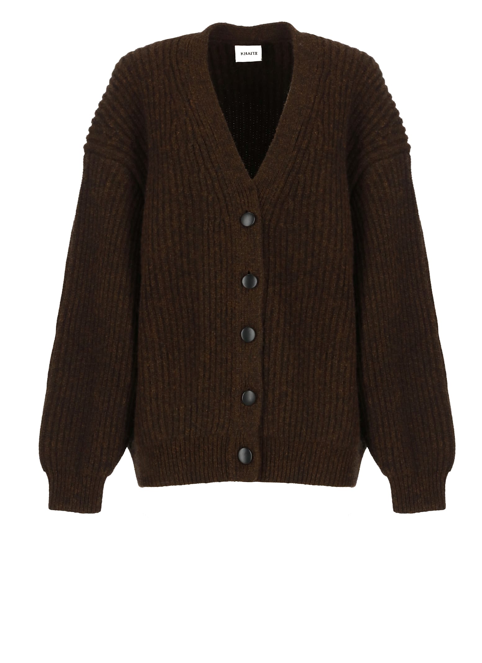 Shop Khaite Wren Cardigan In Brown