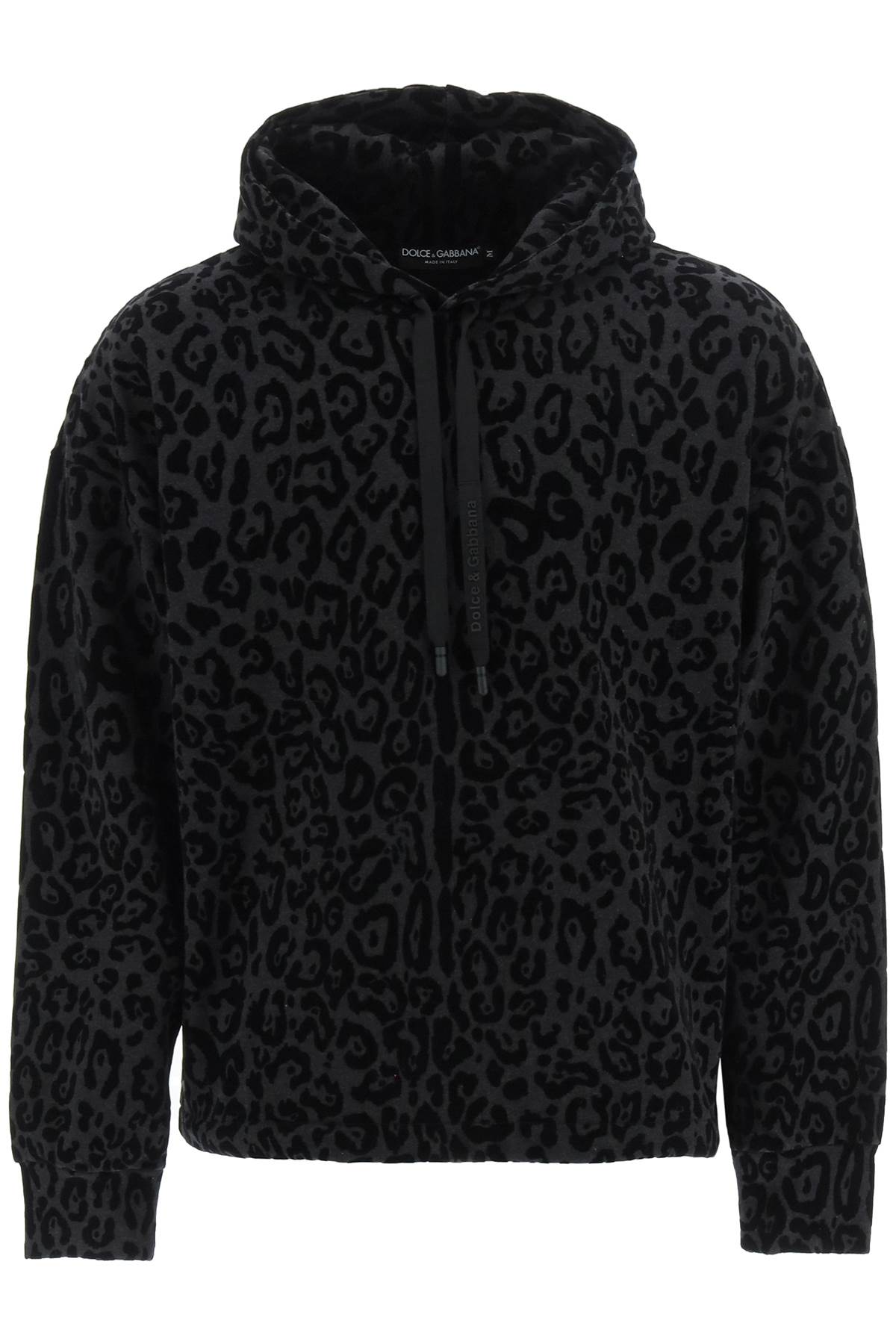 Dolce & Gabbana Flocked Leopard Hoodie