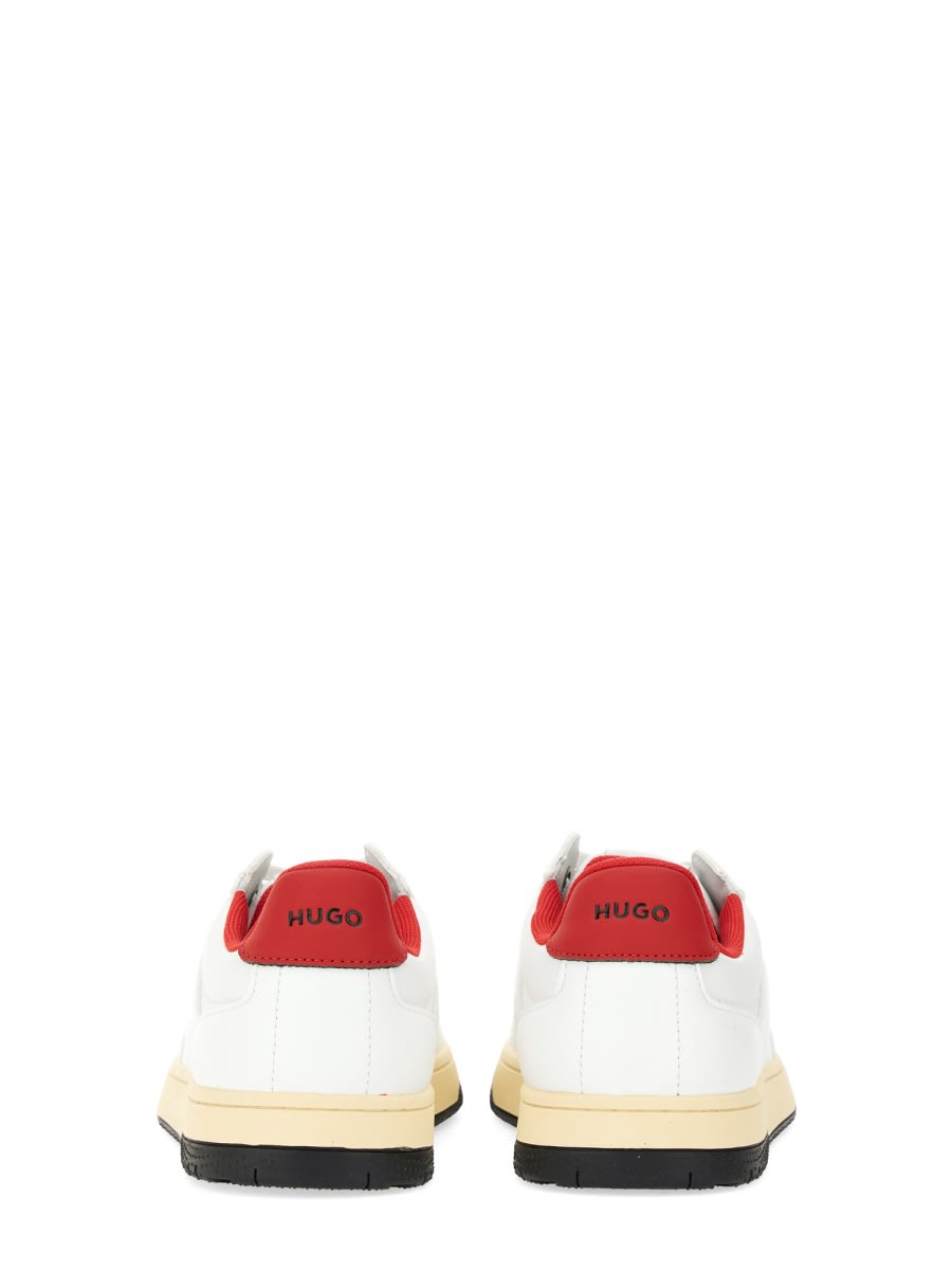 Hugo Boss Hugo Leather Sneaker In White