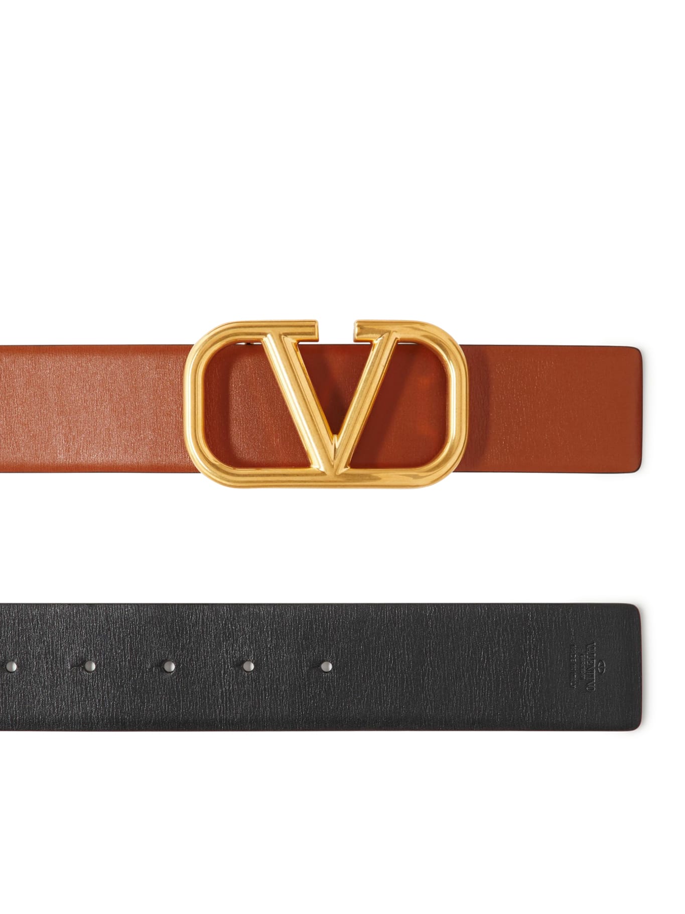 Reversible Vlogo Signature Belt In Glossy Calfskin 30 Mm for Woman