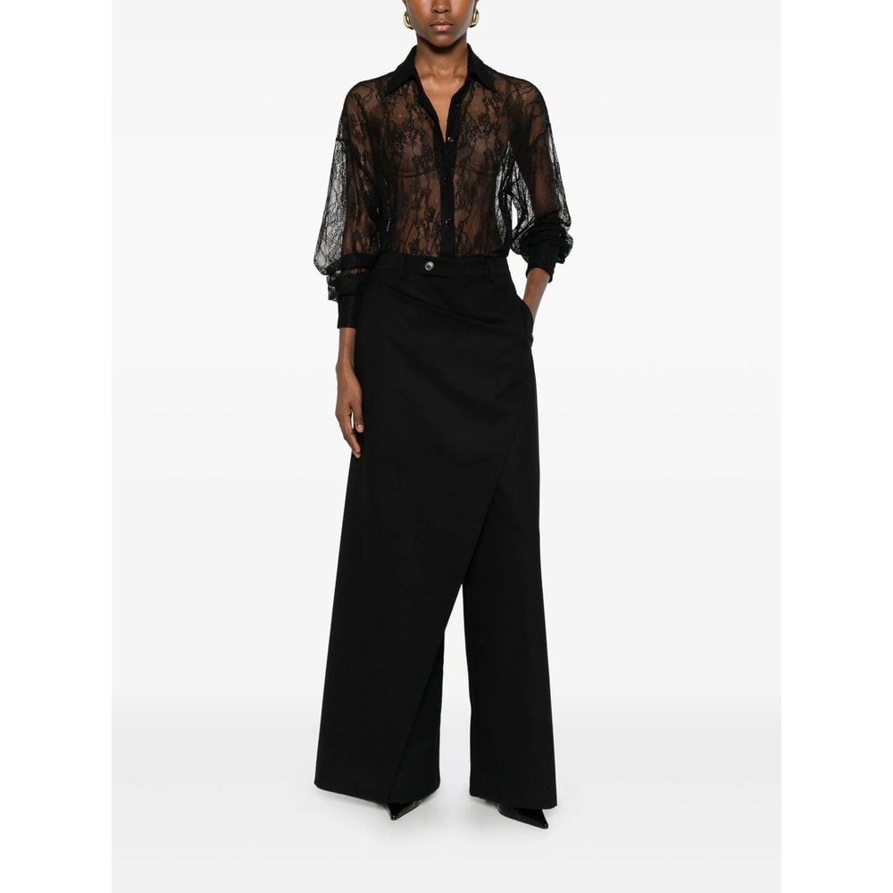 The Nina Studio Wrap Pants In Black