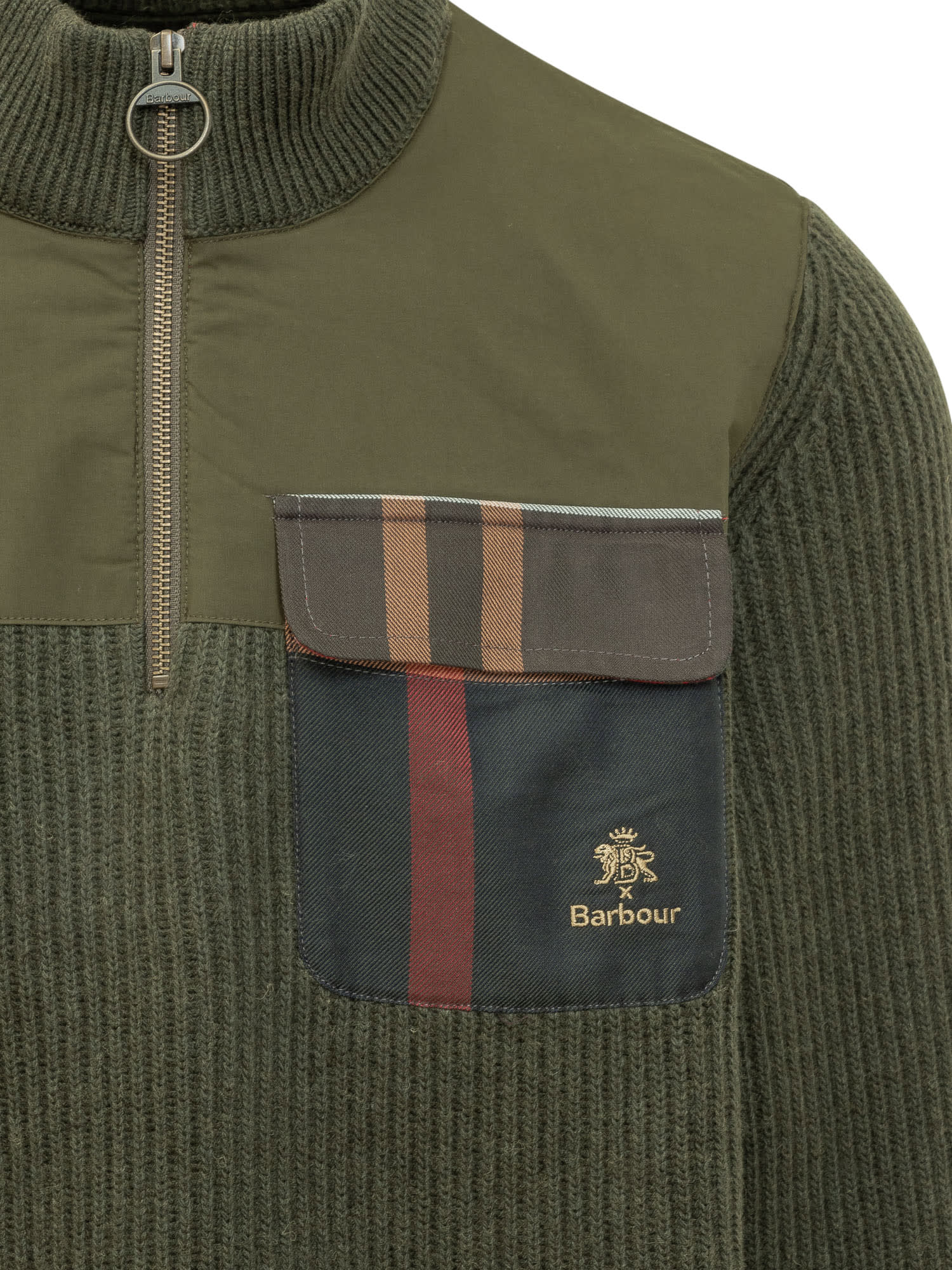 Shop Barbour X Baracuta Miller Sweatshirt In Olive