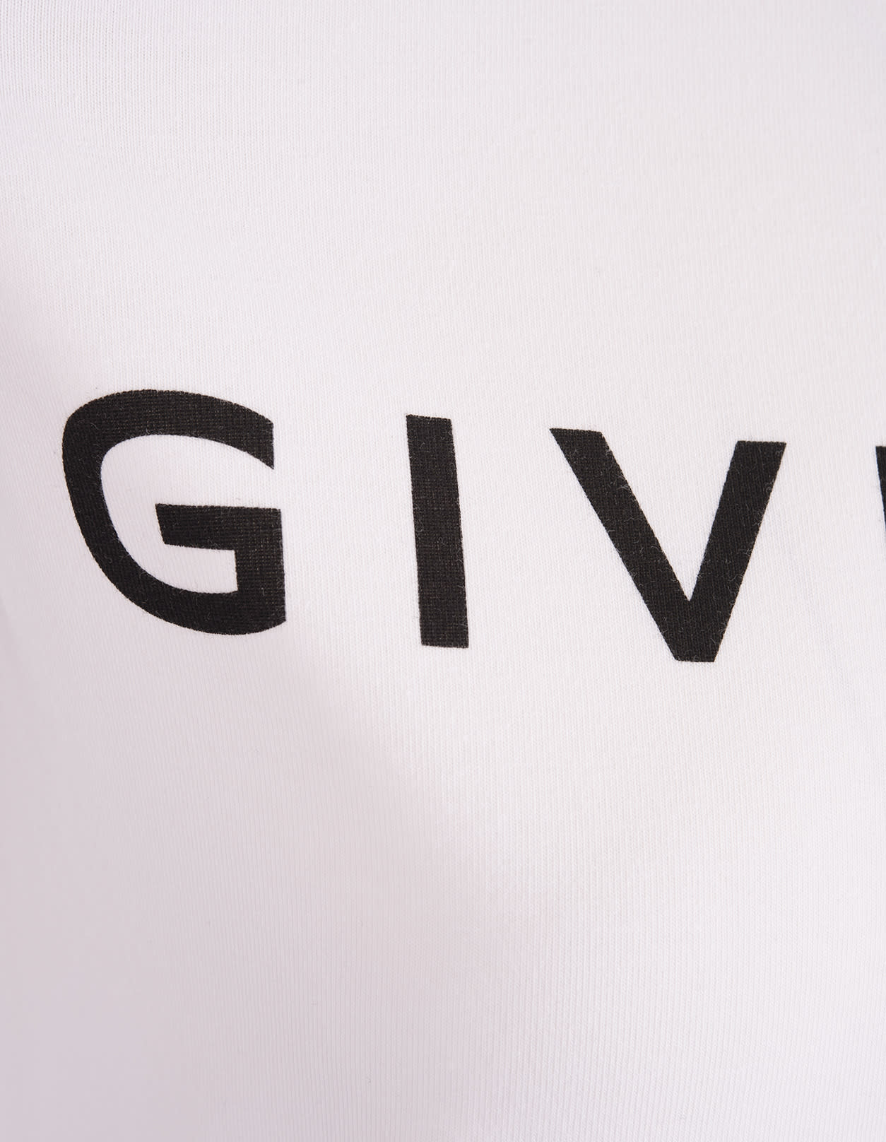 Shop Givenchy Archetype Slim T-shirt In Black/white Cotton